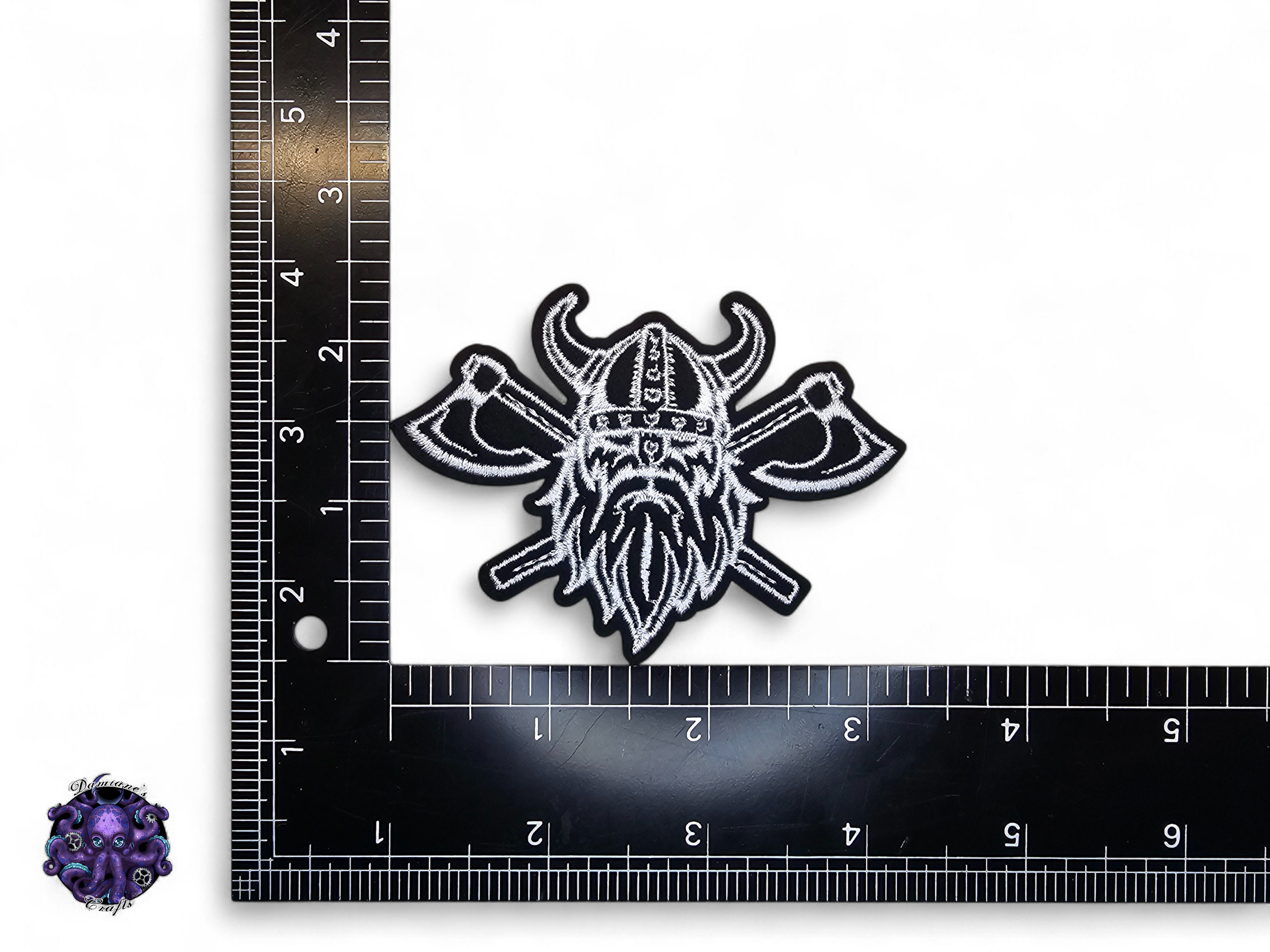 Embroided Patch, Iron on, Glue, Craft supply, Embroidery, Fabric, Viking, Vegvizir, warrior, Yggdrasil, couple, celtic, knot, Valknut, mythology, norse, axe, mjolnir, Triskel, Aegishjalmur