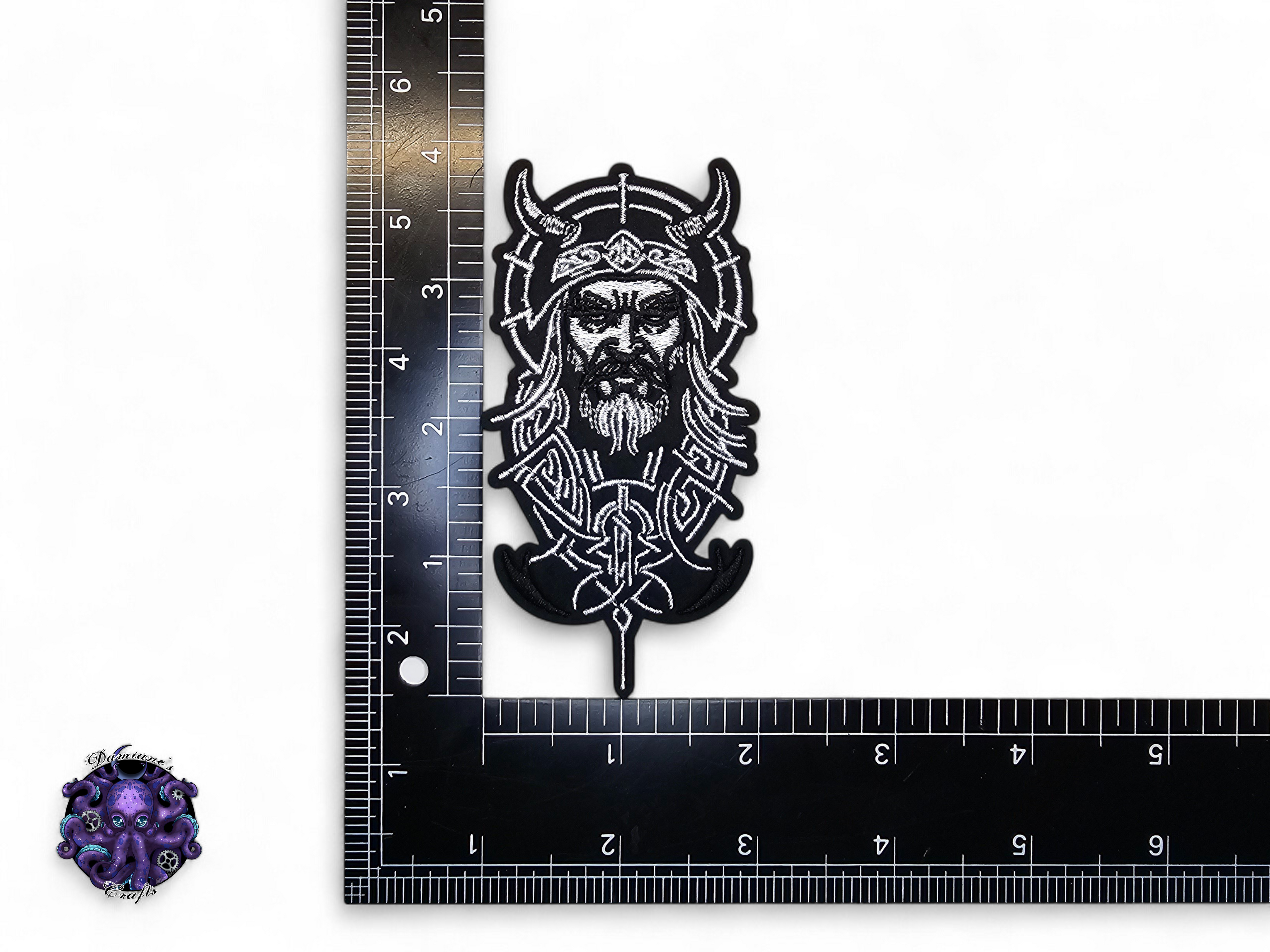 Embroided Patch, Iron on, Glue, Craft supply, Embroidery, Fabric, Viking, Vegvizir, warrior, Yggdrasil, couple, celtic, knot, Valknut, mythology, norse, axe, mjolnir, Triskel, Aegishjalmur