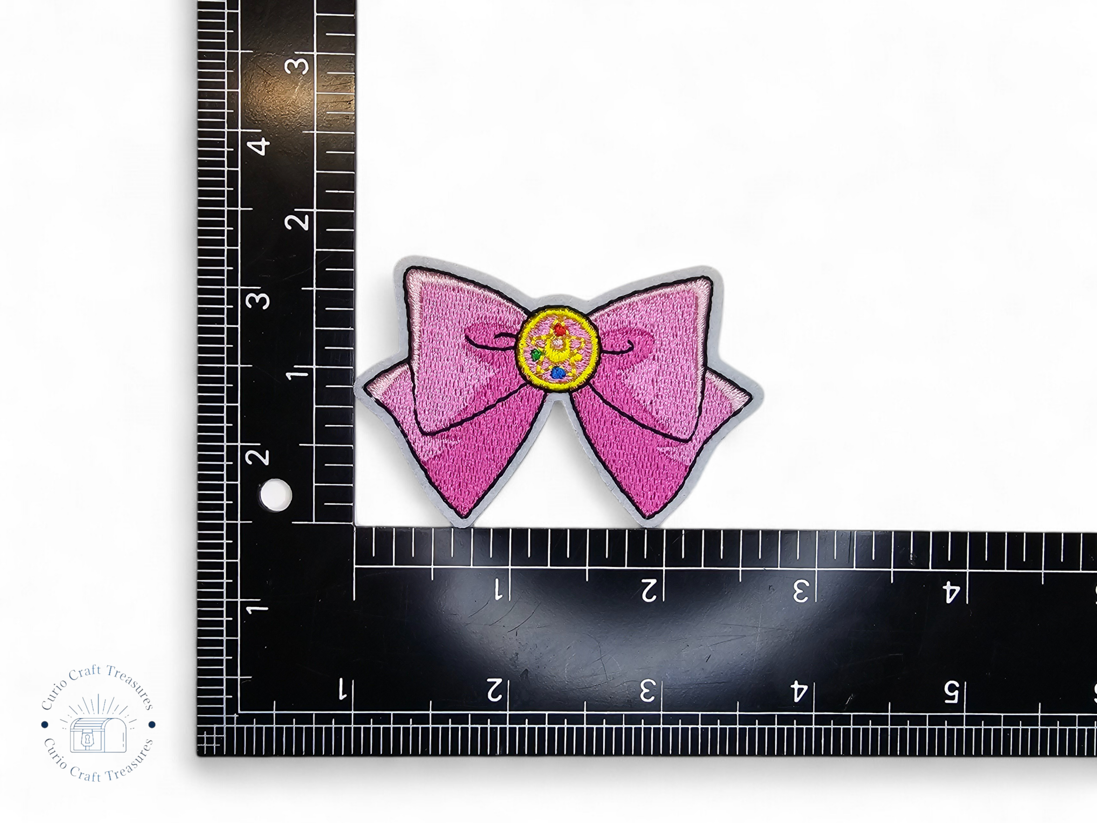 Embroided Patch, Iron on, Glue, Craft supply, Embroidery, Fabric, Cute, Kawai, Girl, Anime, Manga, bow, star, heart, cat