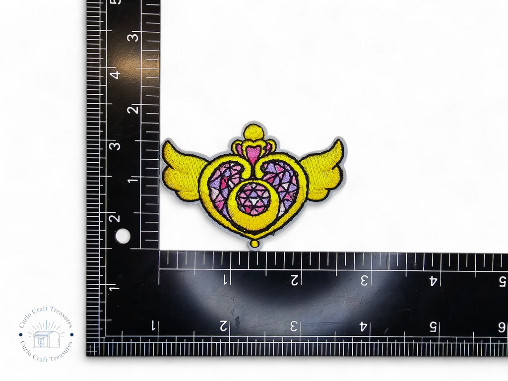 Parche bordado, termoadhesivo, pegamento, material para manualidades, bordado, tela, bonito, kawaii, chica, anime, manga, lazo, estrella, corazón, gato