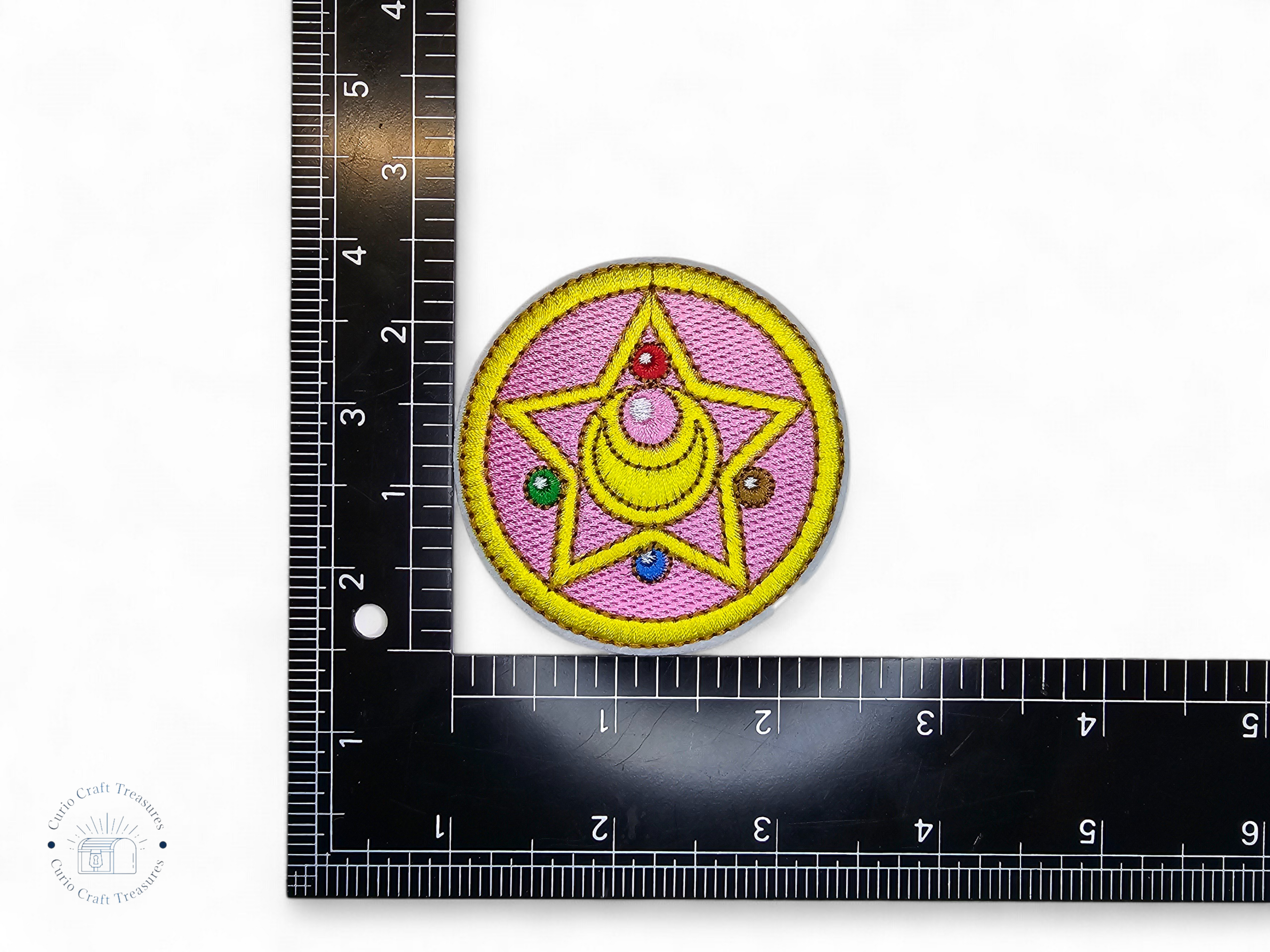 Embroided Patch, Iron on, Glue, Craft supply, Embroidery, Fabric, Cute, Kawai, Girl, Anime, Manga, bow, star, heart, cat