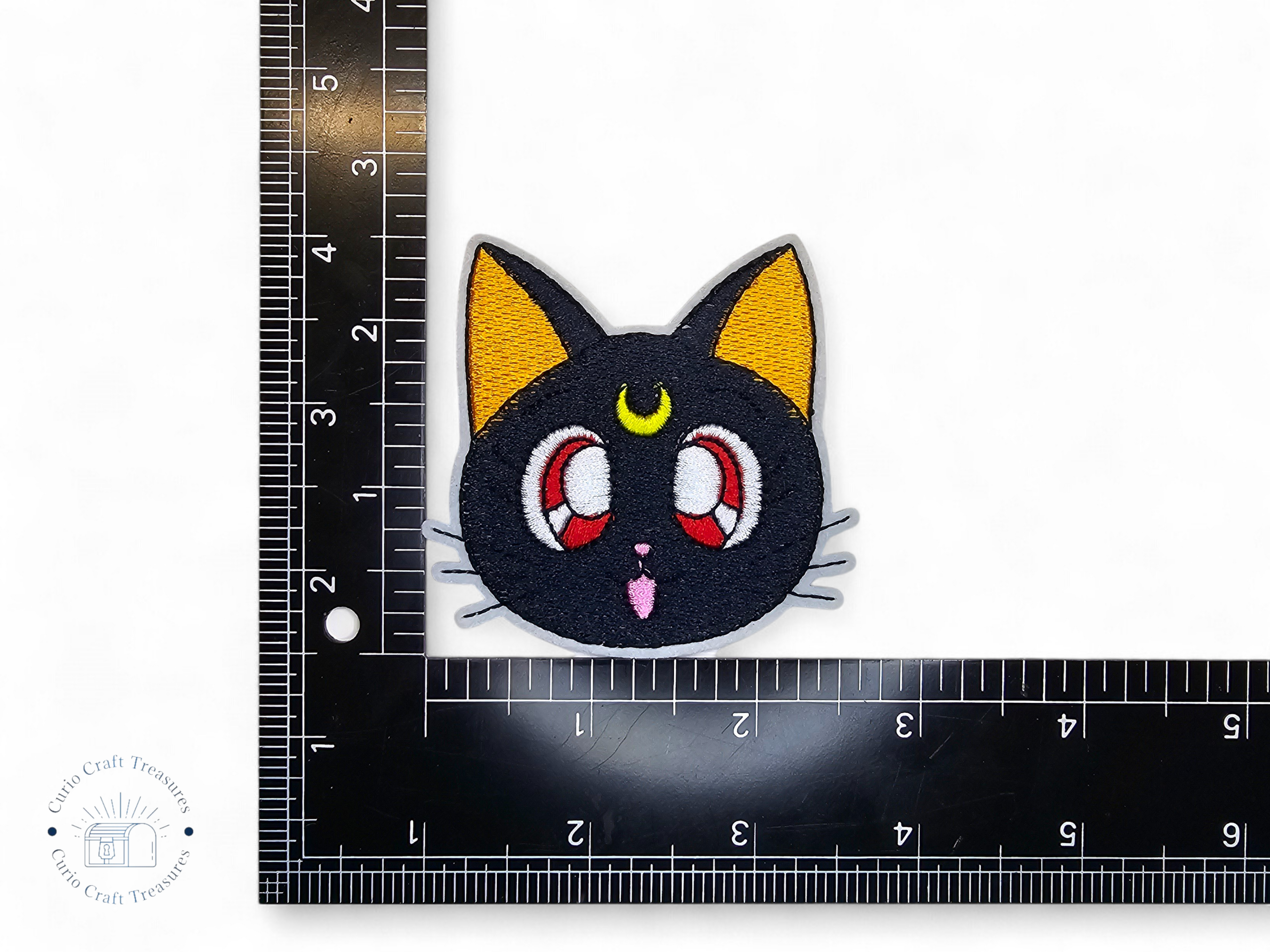 Embroided Patch, Iron on, Glue, Craft supply, Embroidery, Fabric, Cute, Kawai, Girl, Anime, Manga, bow, star, heart, cat