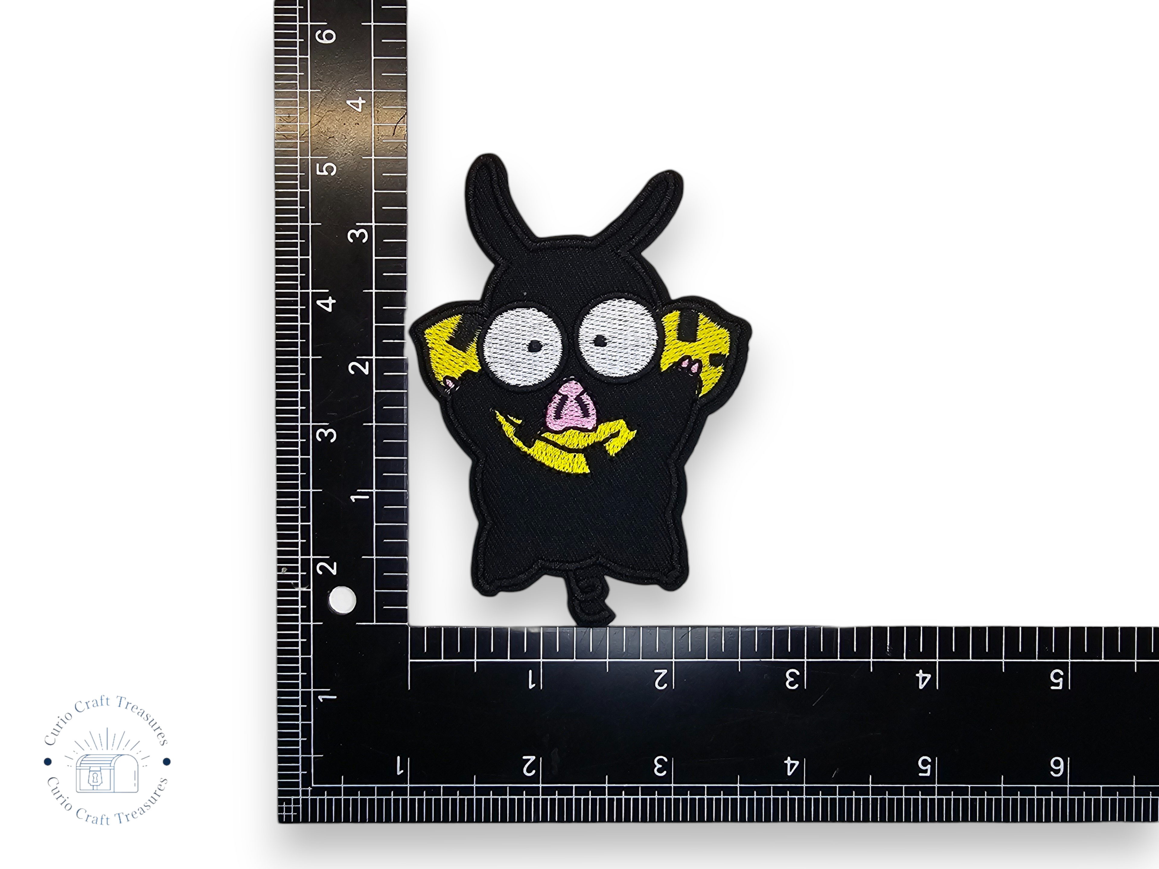 Embroided Patch, Iron on, Glue, Craft supply, Embroidery, Fabric, movie, tv show, anime, lion, chibi, pig, bicycle