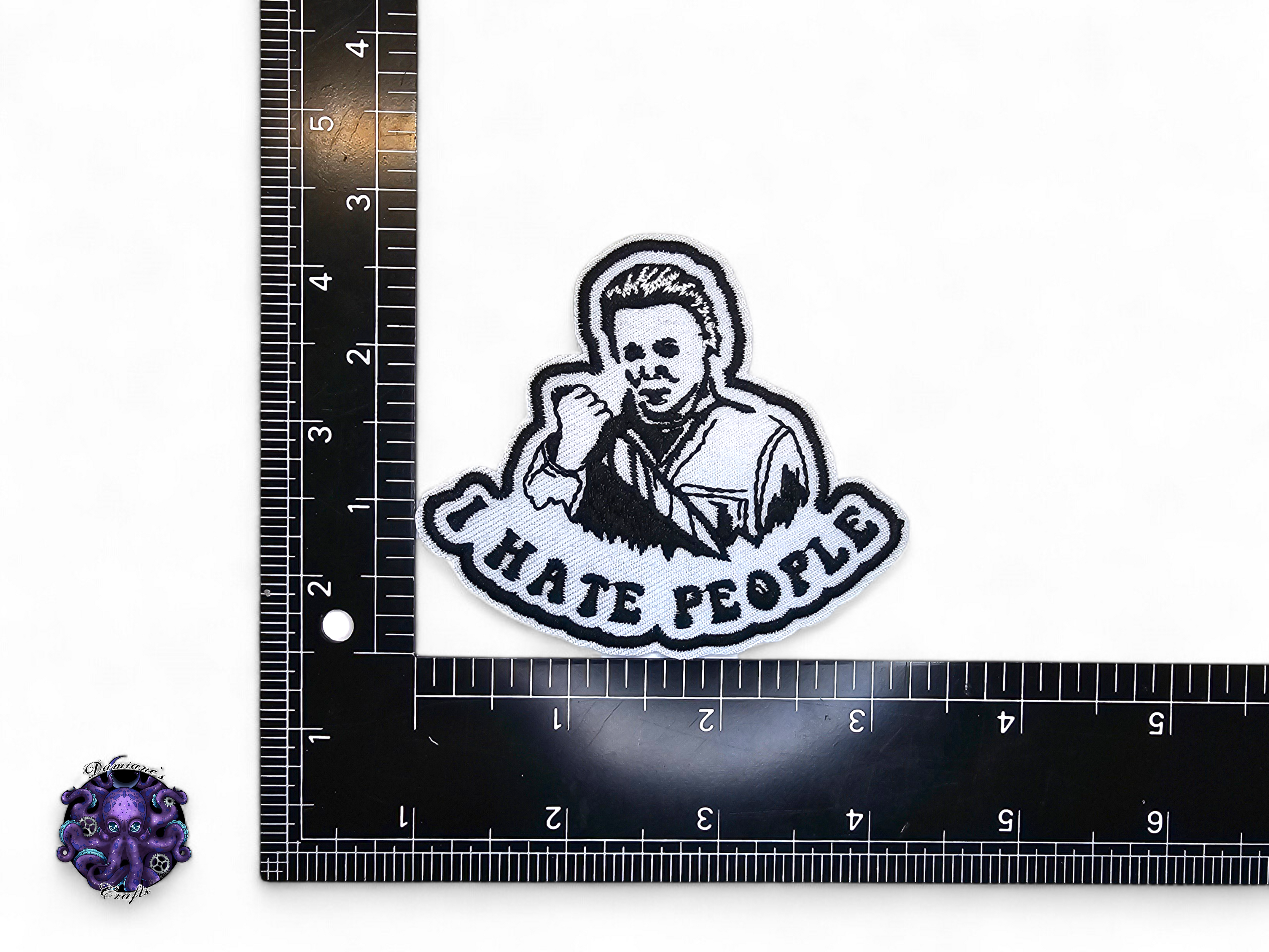 Embroided Patch, Iron on, Glue, Craft supply, Embroidery, Fabric, Movie, Old movies, classic, horror, 80s, knife, dream it, rocky