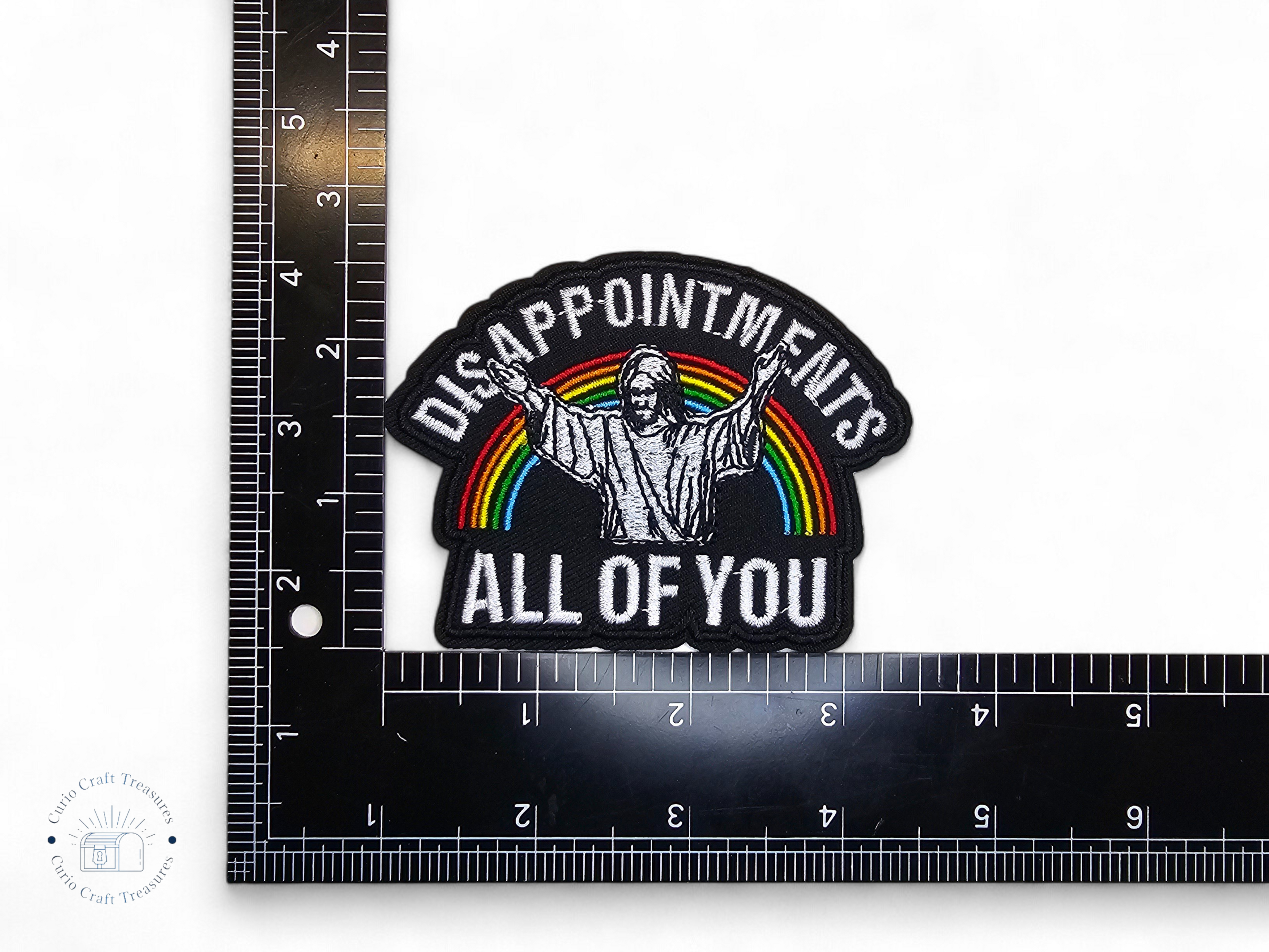 Embroided Patch, Iron on, Glue, Craft supply, Embroidery, Fabric, Meme, funny, Quote, Daily shitstorm, disapointement, flabber gasted, dramatic, unicorn, this is fine, audacity, IDGAF, youtube
