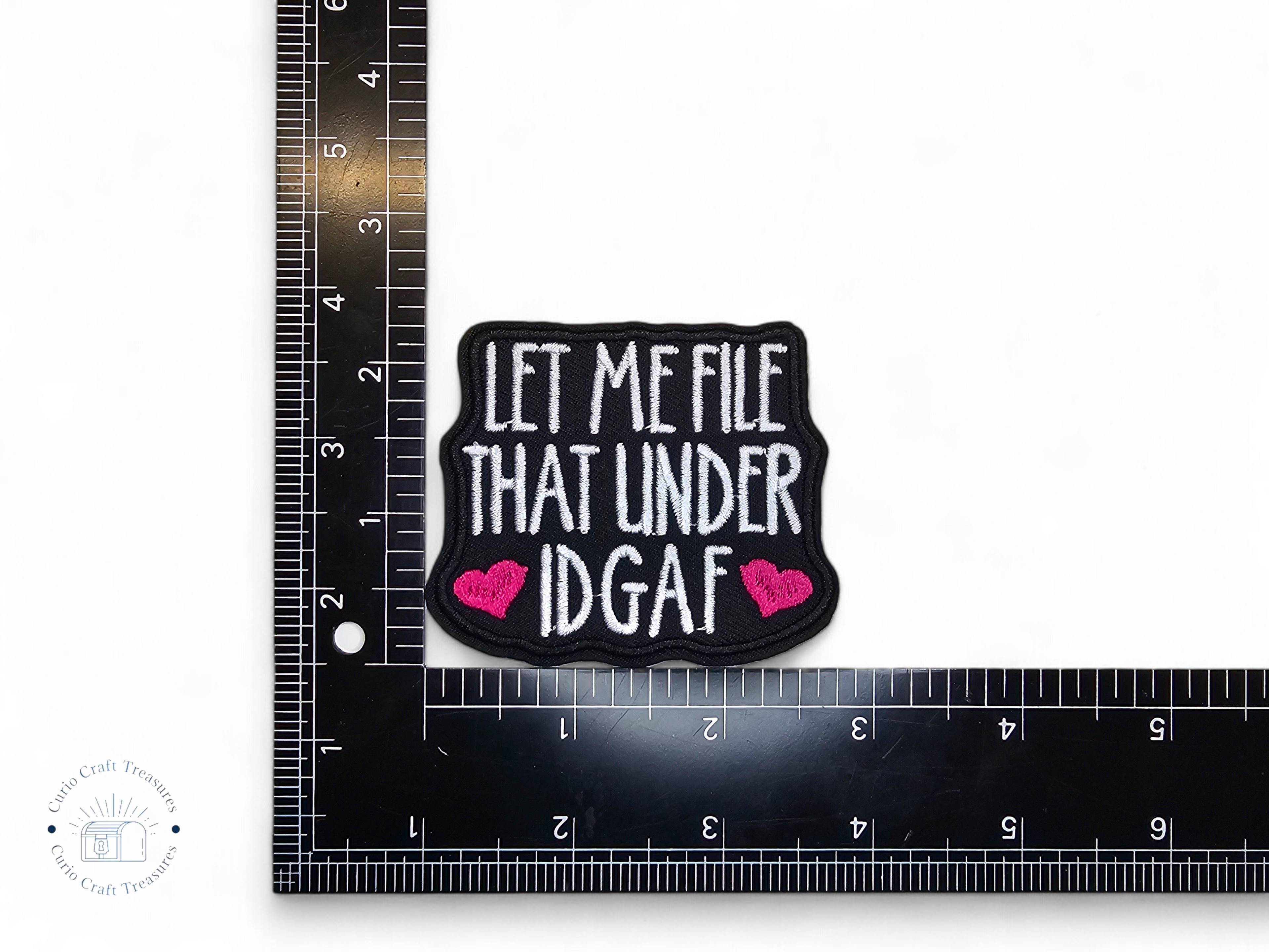 Embroided Patch, Iron on, Glue, Craft supply, Embroidery, Fabric, Meme, funny, Quote, Daily shitstorm, disapointement, flabber gasted, dramatic, unicorn, this is fine, audacity, IDGAF, youtube