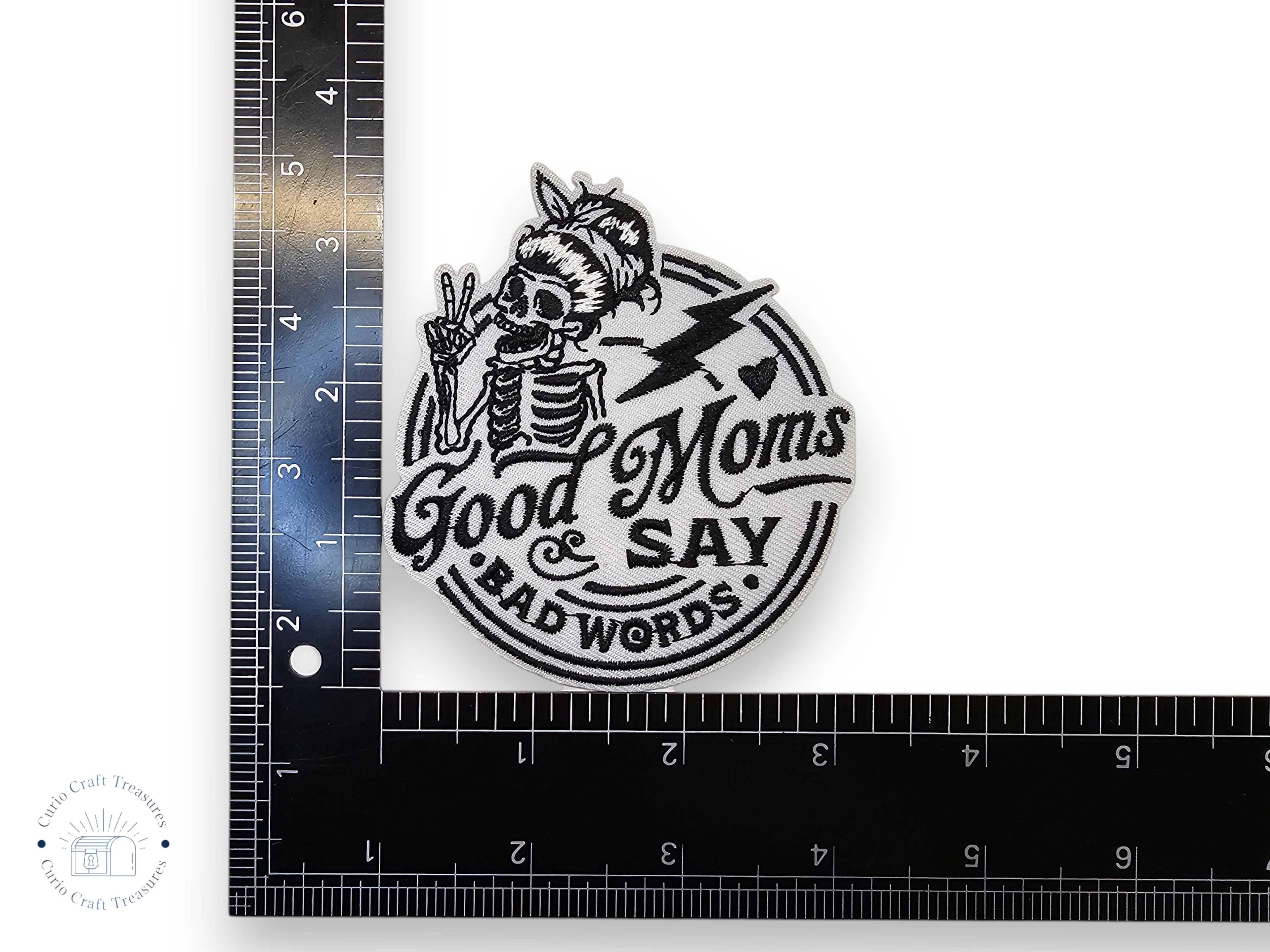 Embroided Patch, Iron on, Glue, Craft supply, Embroidery, Fabric, Meme, funny, Quote, Pumpkin, Spice, Season, Howdy, Watermelon, moonshine, good mom, bad words, Anxiety, Peace, Disco ball, Overstimulated, moms, mama