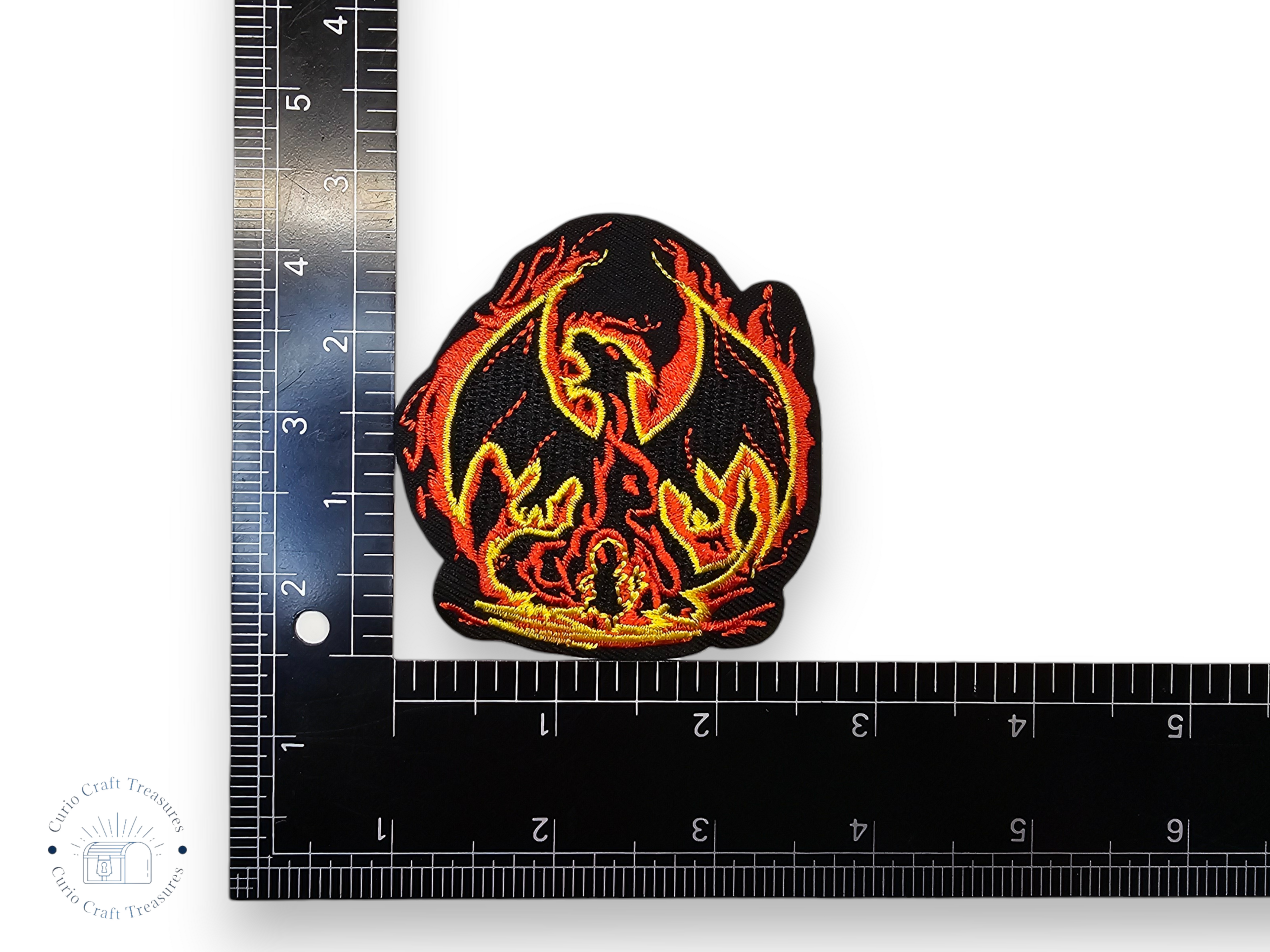 Embroided Patch, Iron on, Glue, Craft supply, Embroidery, Monster, video game, creature, Aura