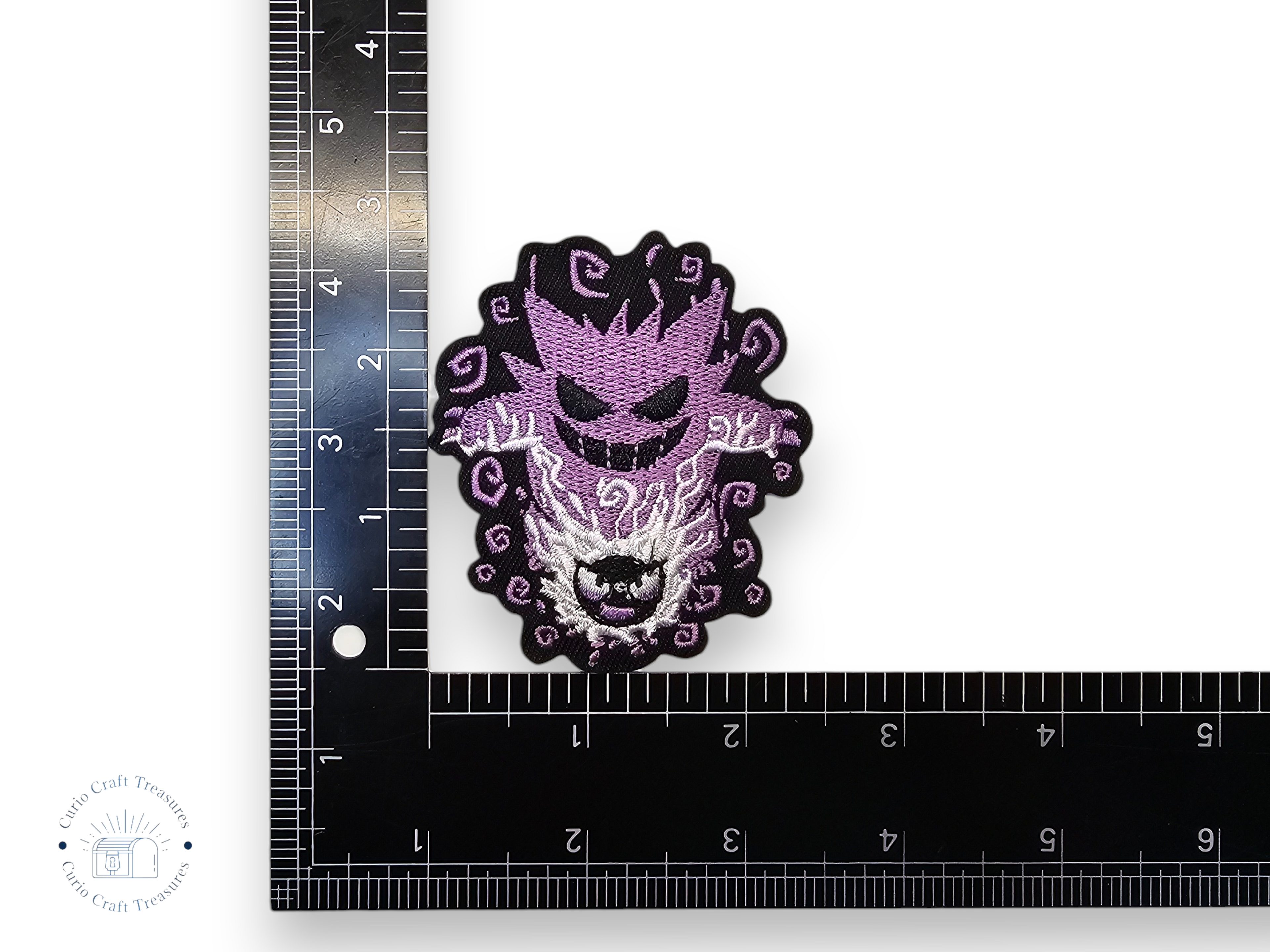 Embroided Patch, Iron on, Glue, Craft supply, Embroidery, Monster, video game, creature, Aura