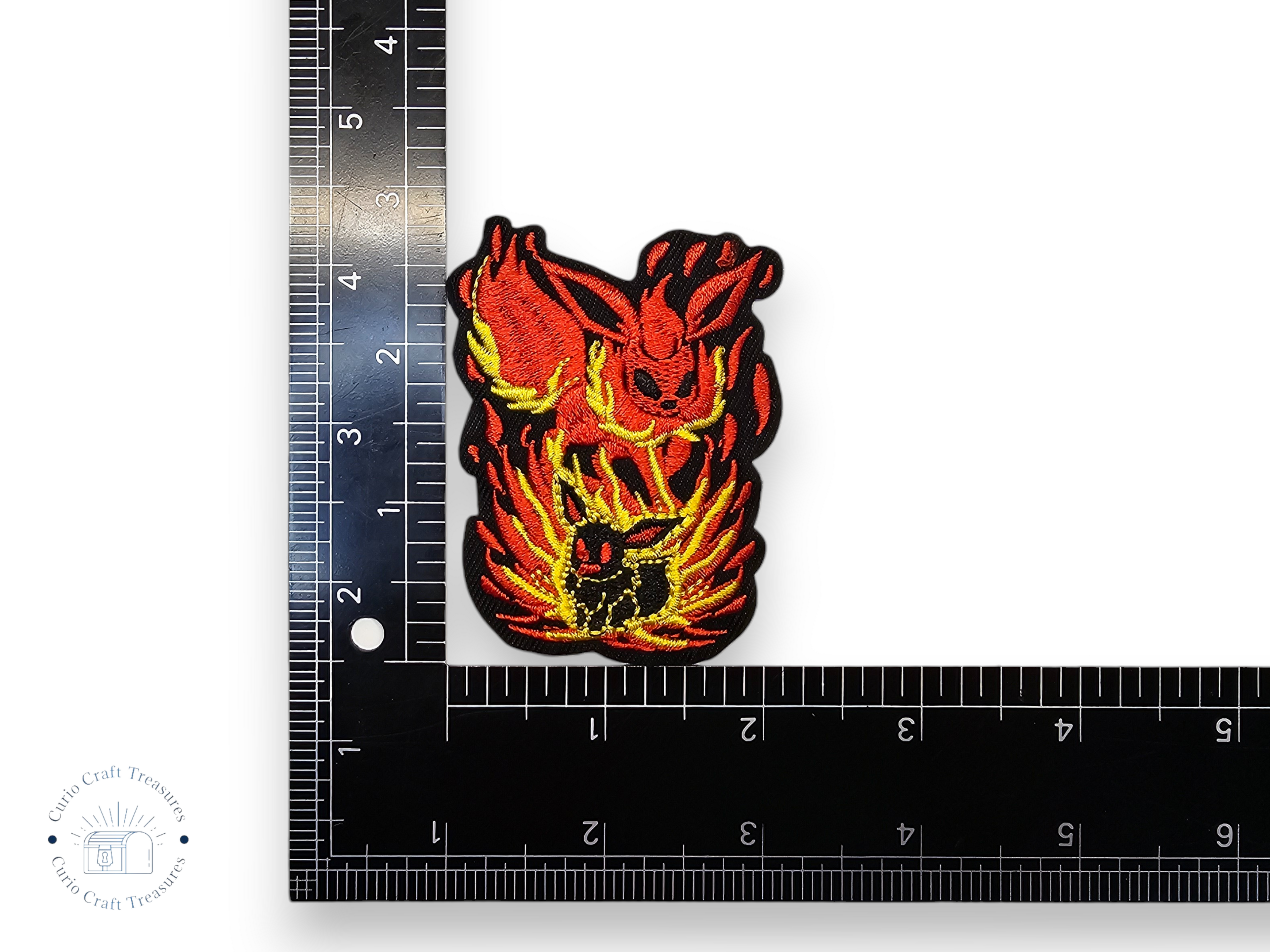 Embroided Patch, Iron on, Glue, Craft supply, Embroidery, Monster, video game, creature, Aura