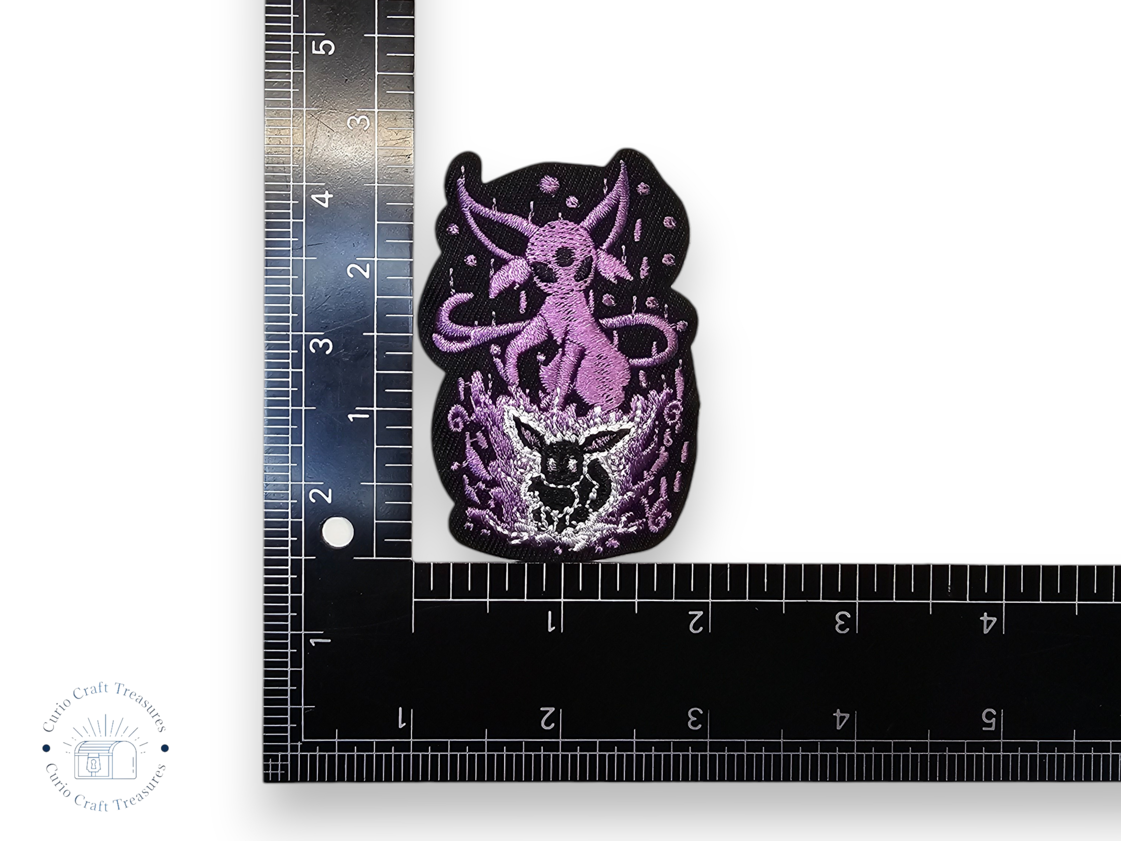 Embroided Patch, Iron on, Glue, Craft supply, Embroidery, Monster, video game, creature, Aura
