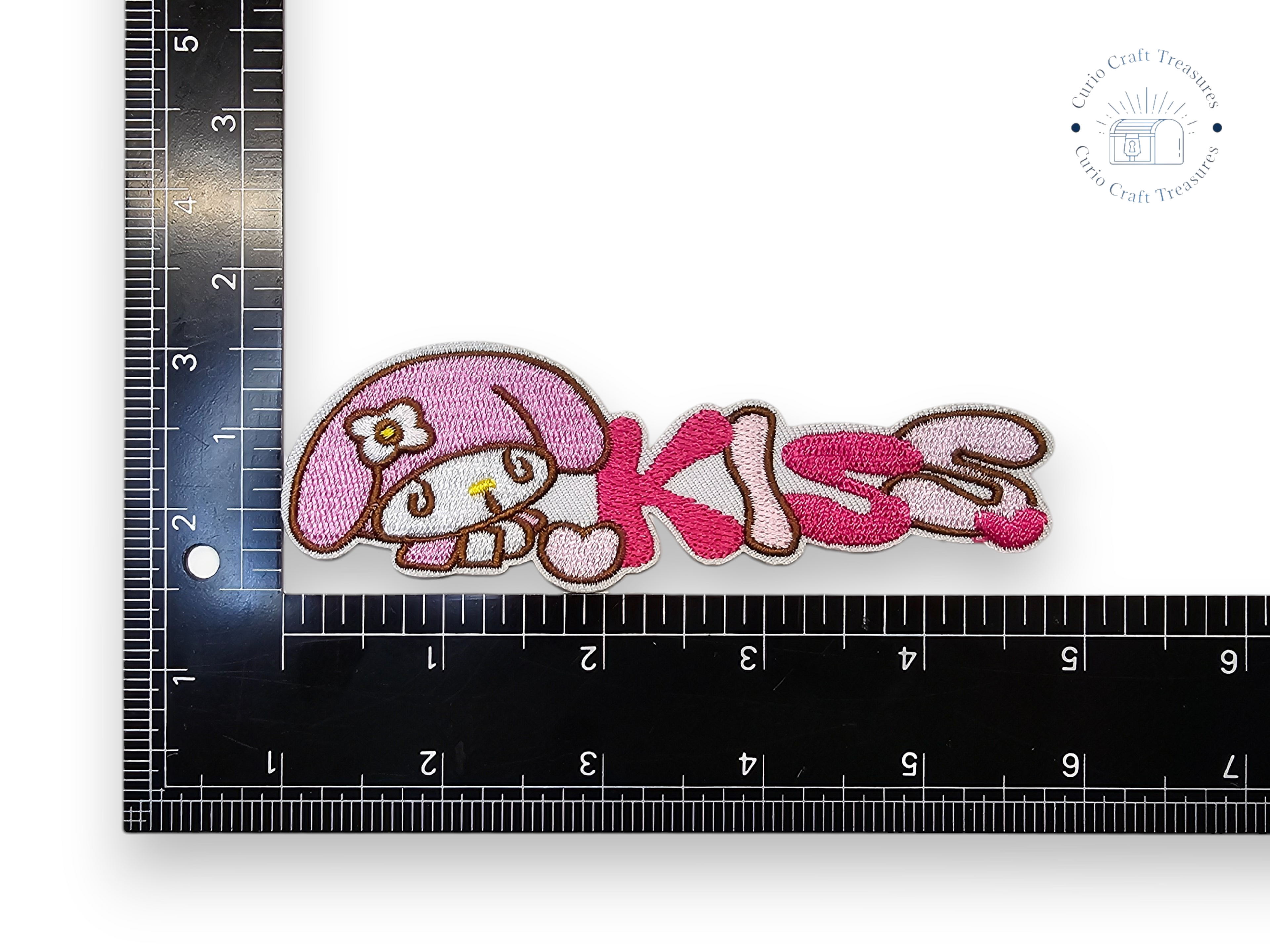 Embroided Patch, Iron on, Glue, Craft supply, Embroidery, Fabric, Cat, cute, animal, bunny, dog, kawai