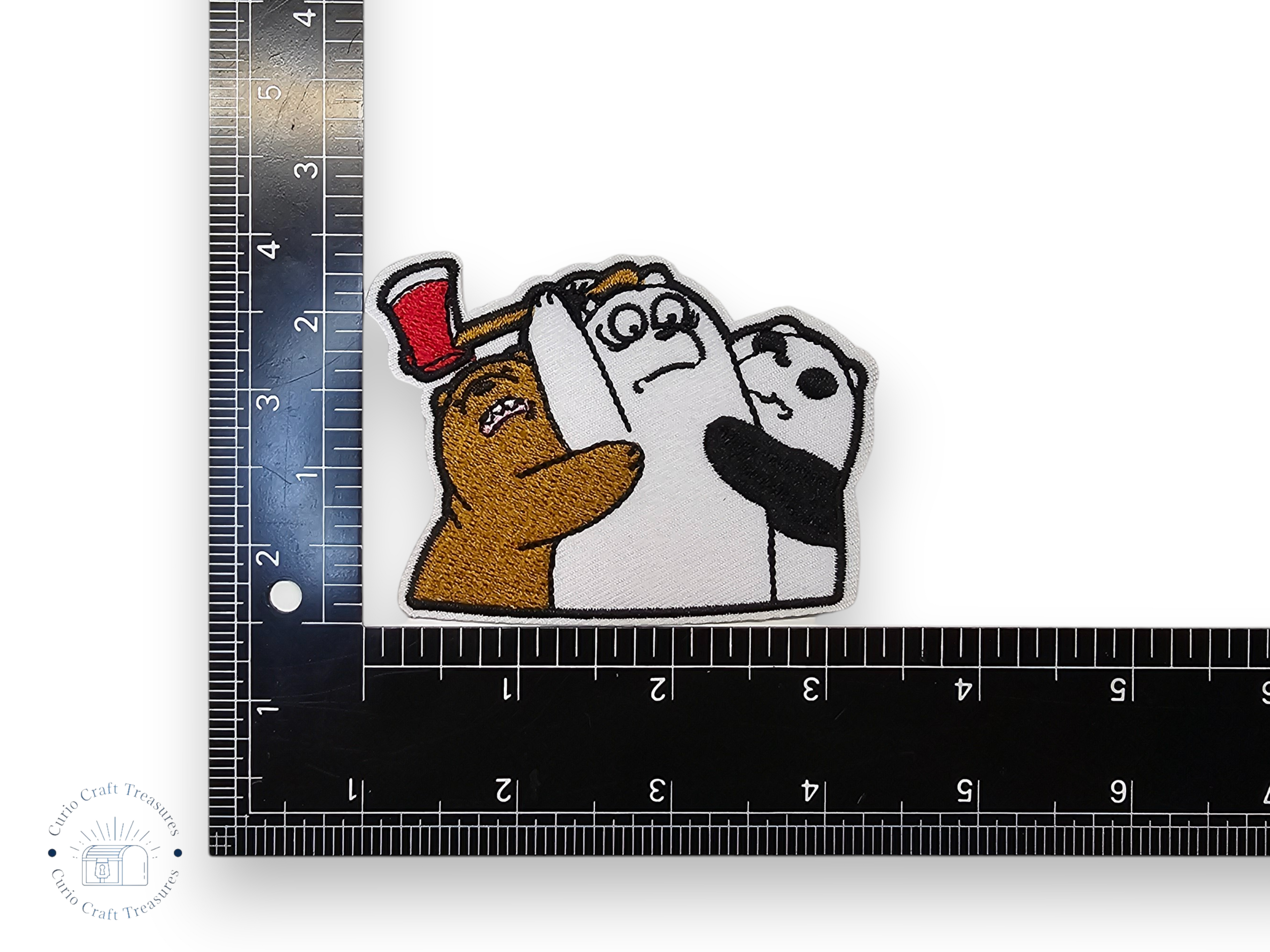 Embroided Patch, Iron on, Glue, Craft supply, Embroidery, Fabric, Movie, Old movies, classic, horror, psycho, knife
