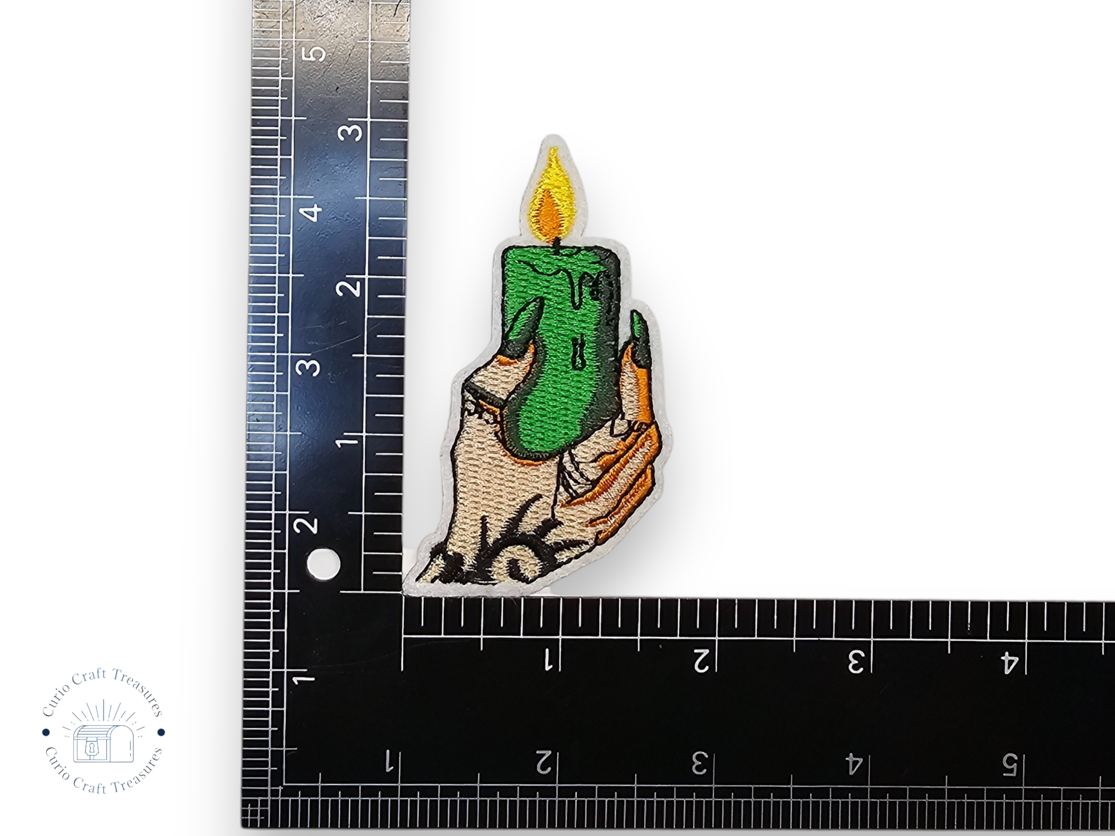 Embroided Patch, Iron on, Glue, Craft supply, Embroidery, Fabric, Gothic, Halloween, spooky, Witch, Cat, hat, House