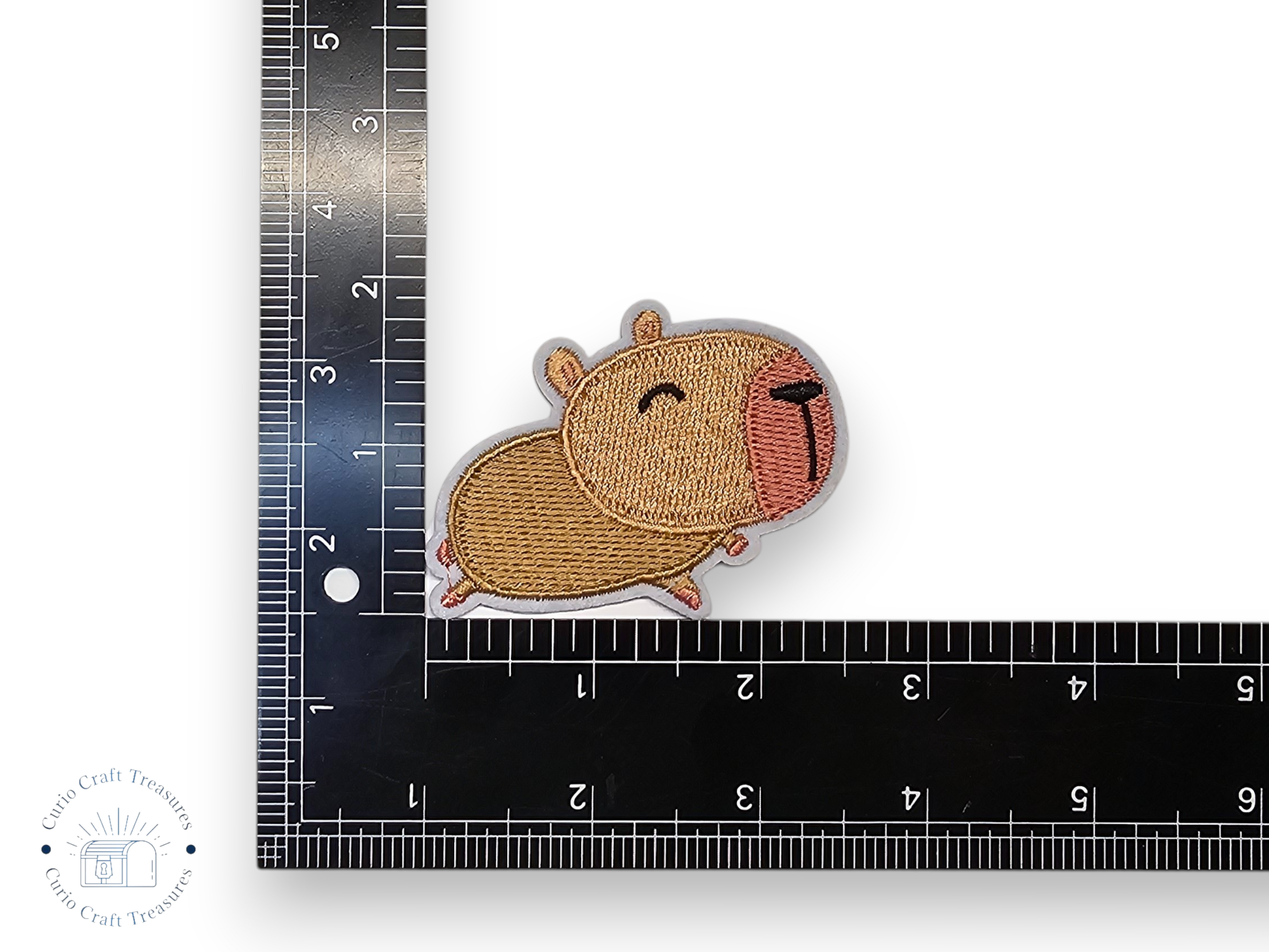 Écusson brodé, thermocollant, colle, matériel de loisirs créatifs, broderie, tissu, fraise, capybara, renard, axolotl, vache, panda roux, nœud, mignon, rose, kawaii