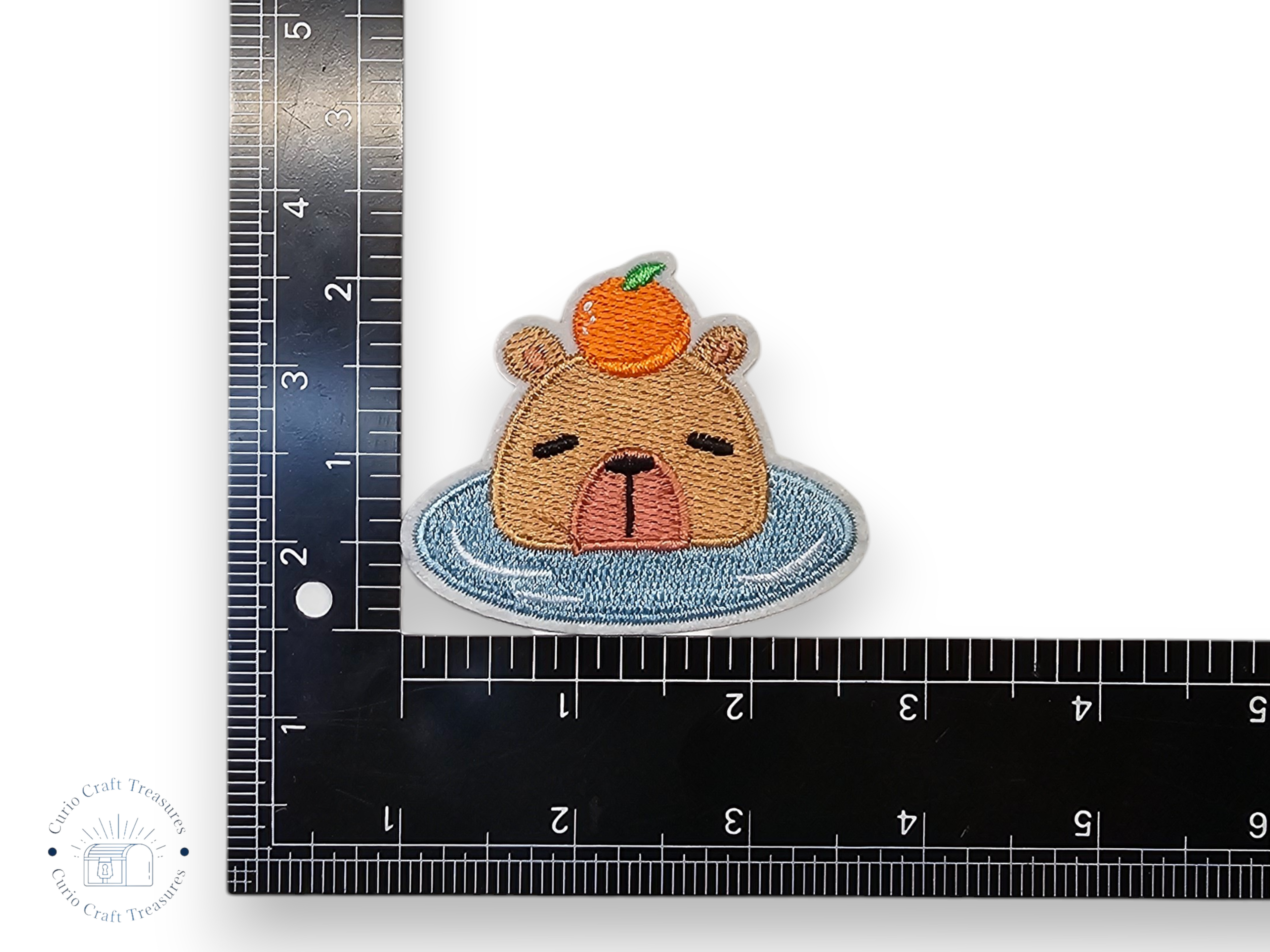 Écusson brodé, thermocollant, colle, matériel de loisirs créatifs, broderie, tissu, fraise, capybara, renard, axolotl, vache, panda roux, nœud, mignon, rose, kawaii