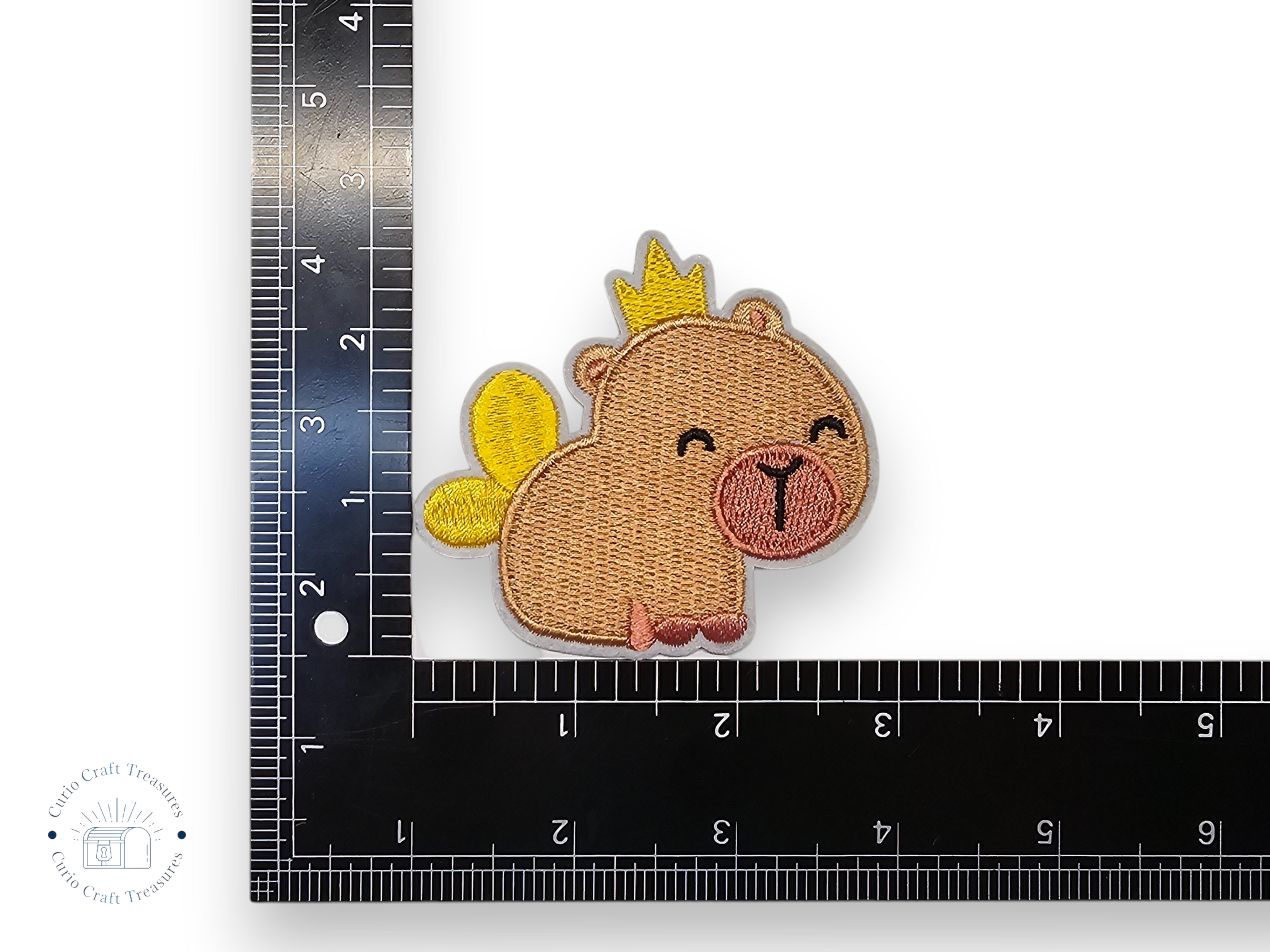 Écusson brodé, thermocollant, colle, matériel de loisirs créatifs, broderie, tissu, fraise, capybara, renard, axolotl, vache, panda roux, nœud, mignon, rose, kawaii