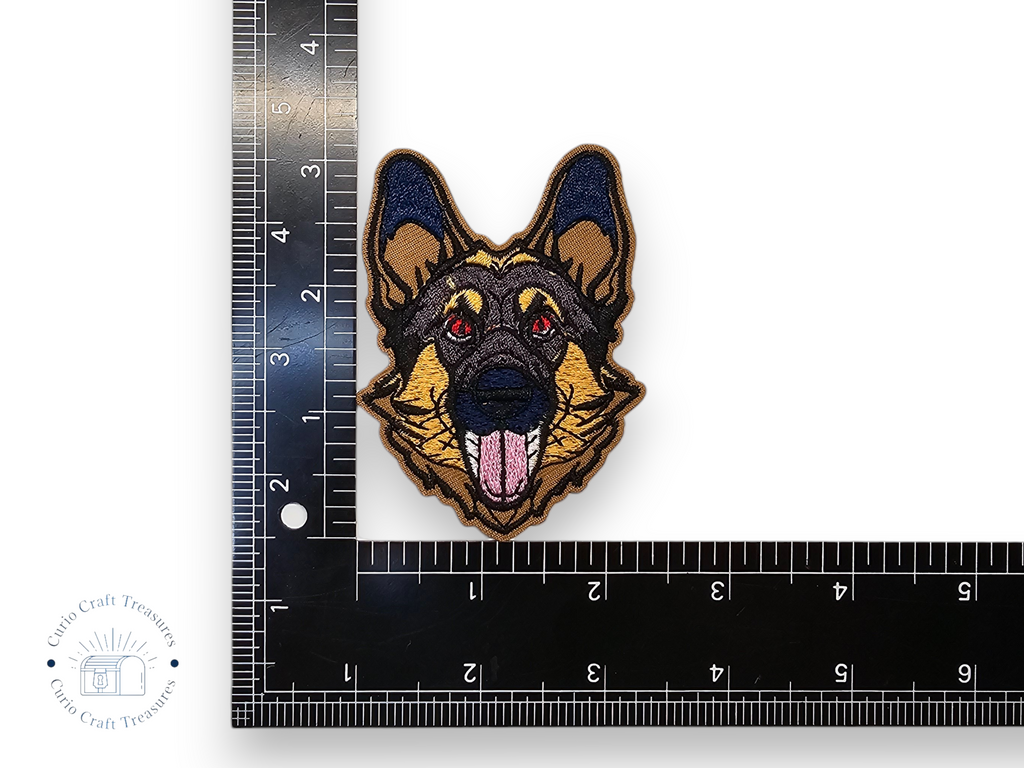 Embroided Patch, Iron on, Glue, Craft supply, Embroidery, Fabric, German shepherd, Dog, Shepherd, Corgi, Cat, Moon, Cloud, French Bulldog, Golden, Cat, Tabi