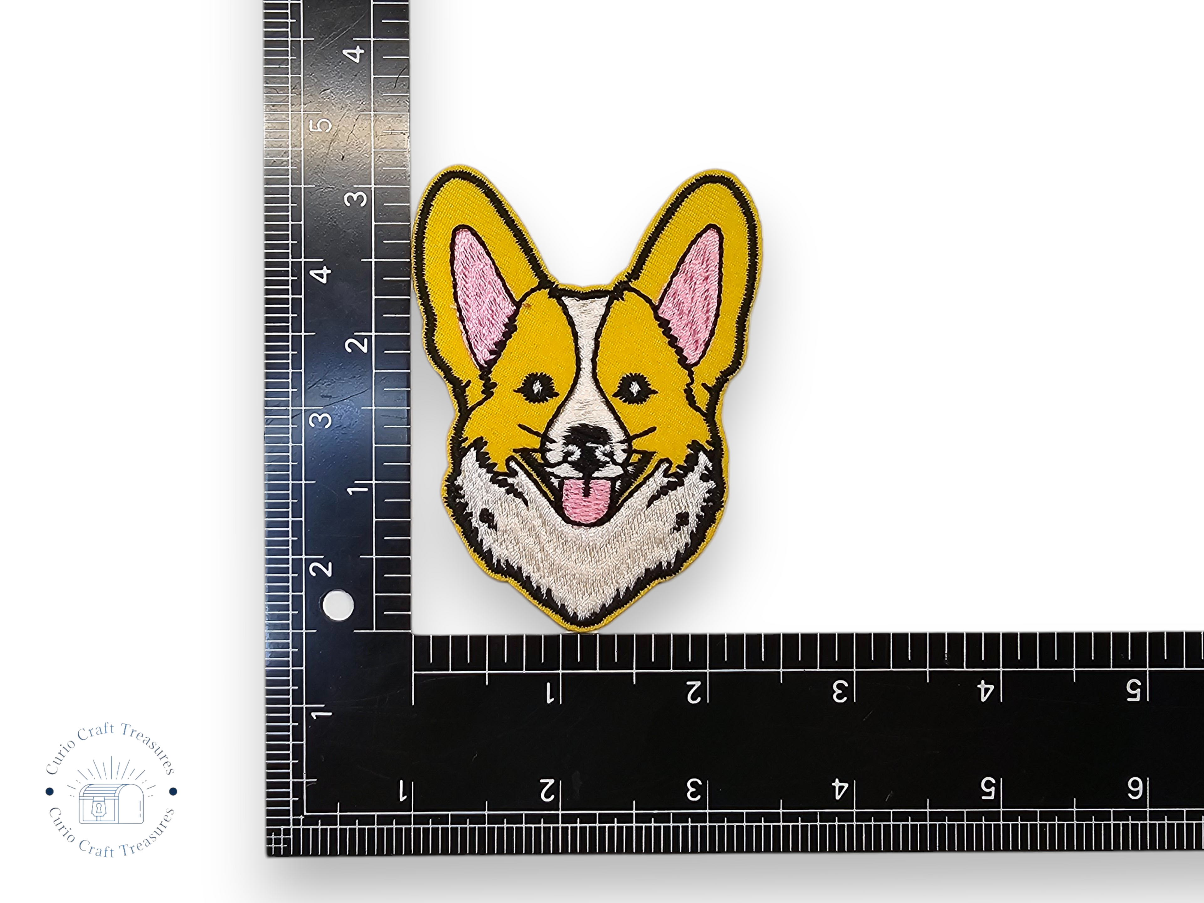 Embroided Patch, Iron on, Glue, Craft supply, Embroidery, Fabric, German shepherd, Dog, Shepherd, Corgi, Cat, Moon, Cloud, French Bulldog, Golden, Cat, Tabi