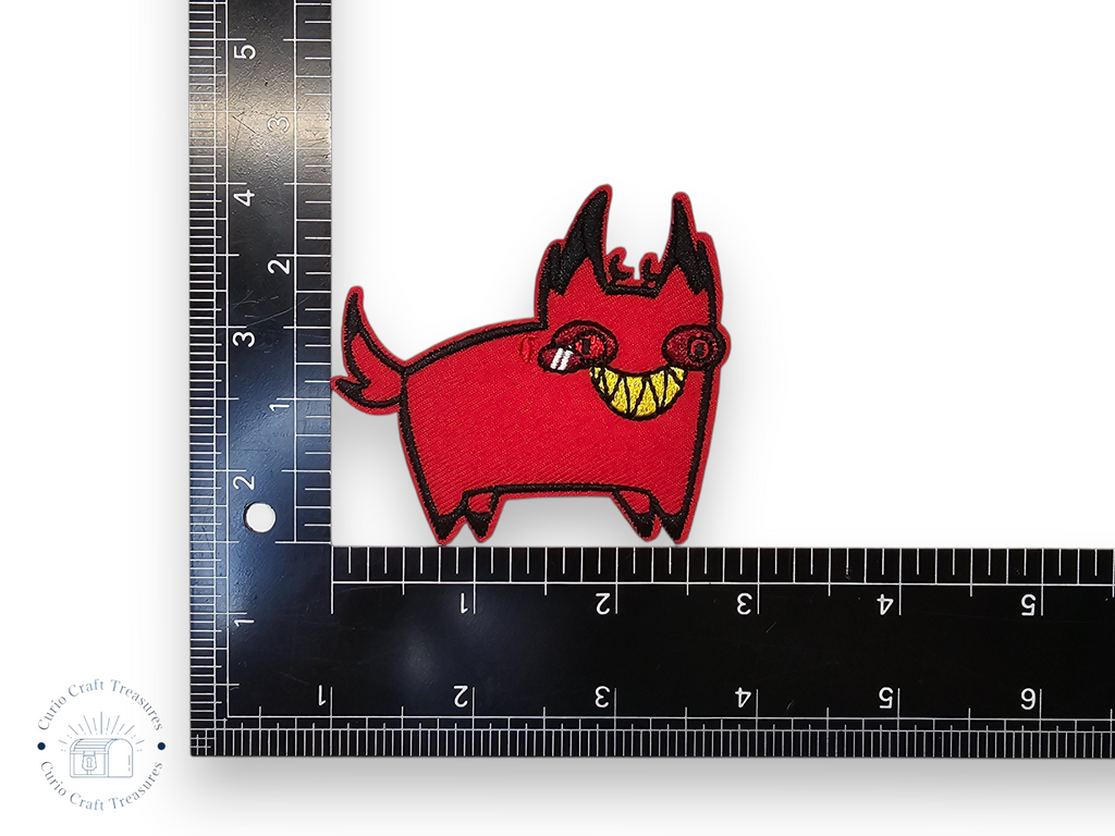 Écusson brodé, thermocollant, colle, matériel de loisirs créatifs, broderie, tissu, série télévisée, dessin animé, canard, chat, cœur, enfer