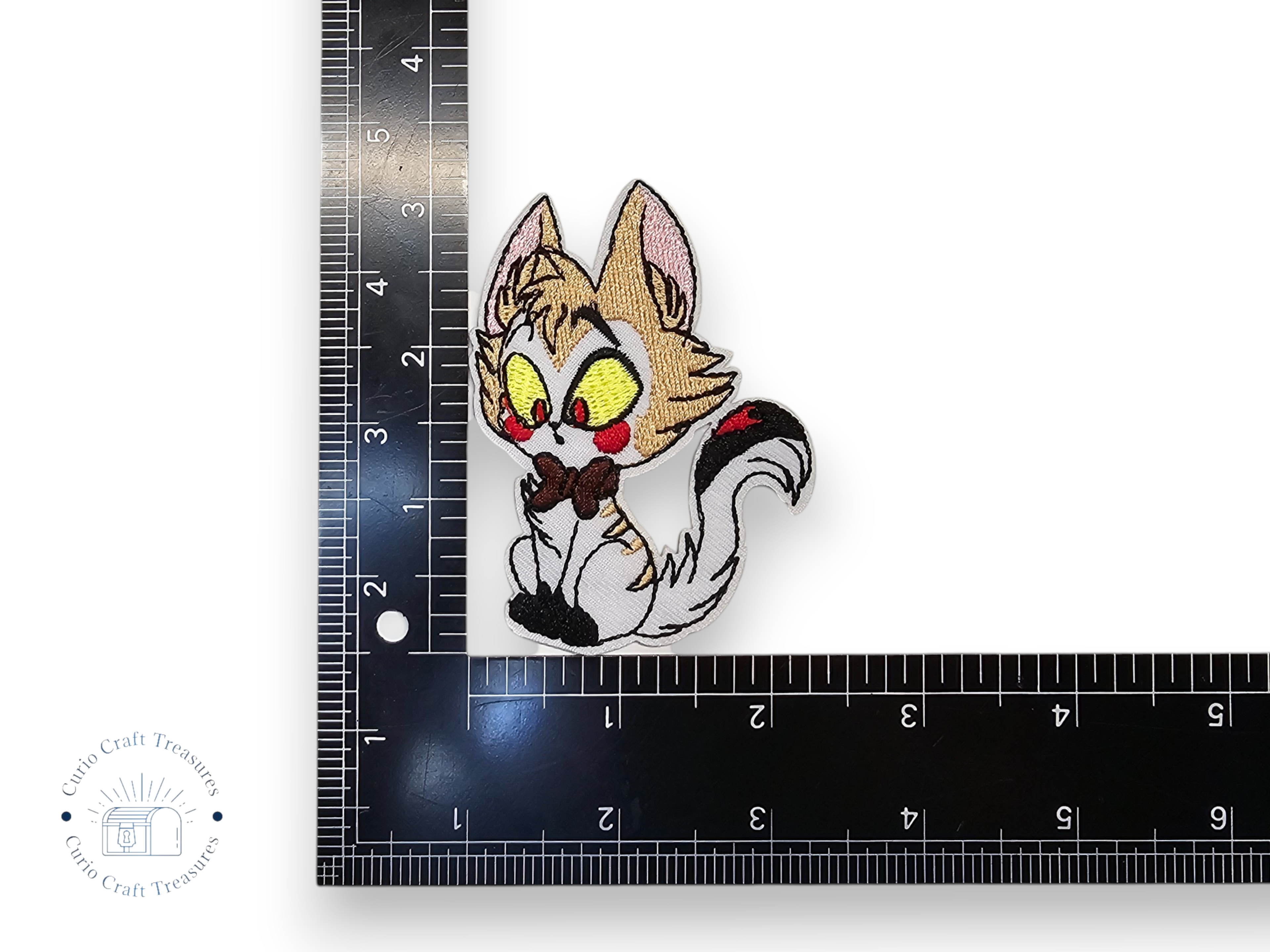 Embroided Patch, Iron on, Glue, Craft supply, Embroidery, Fabric, Tv show, Cartoon, Duck, Cat, heart, hell