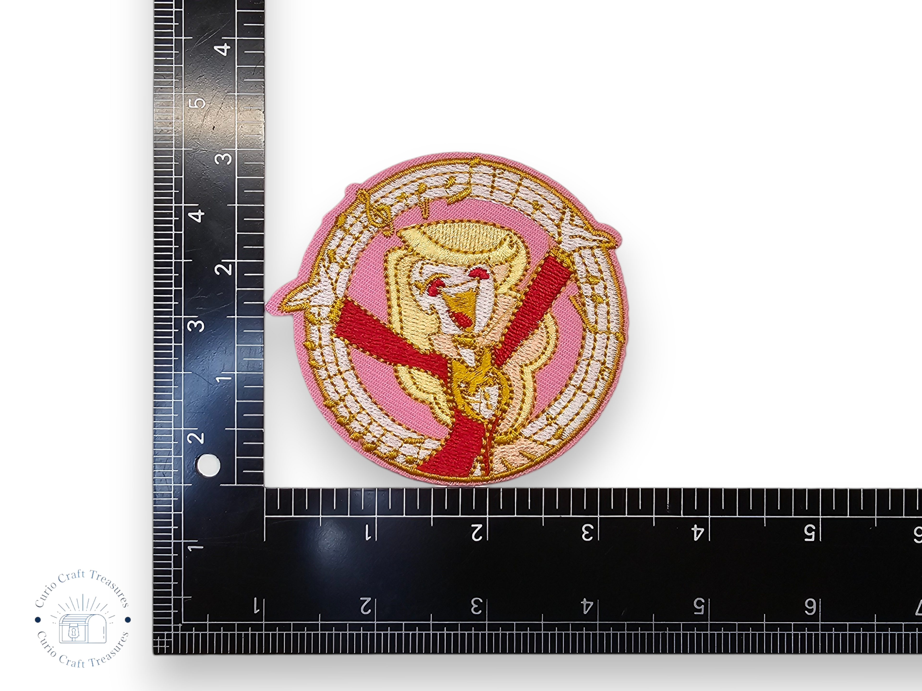 Embroided Patch, Iron on, Glue, Craft supply, Embroidery, Fabric, Tv show, Cartoon, Duck, Cat, heart, hell