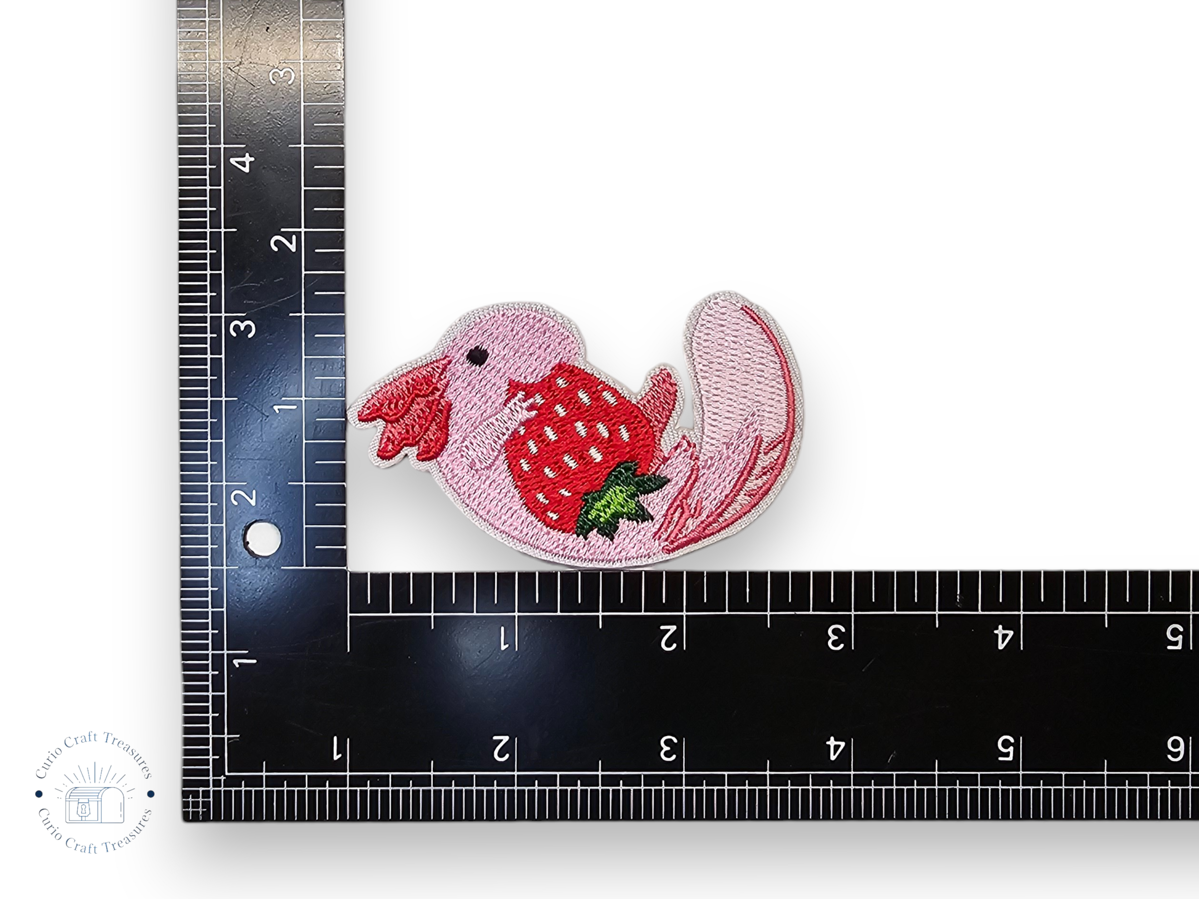 Parche bordado, termoadhesivo, pegamento, material para manualidades, bordado, tela, fresa, capibara, zorro, ajolote, vaca, panda rojo, lazo, bonito, rosa, kawaii