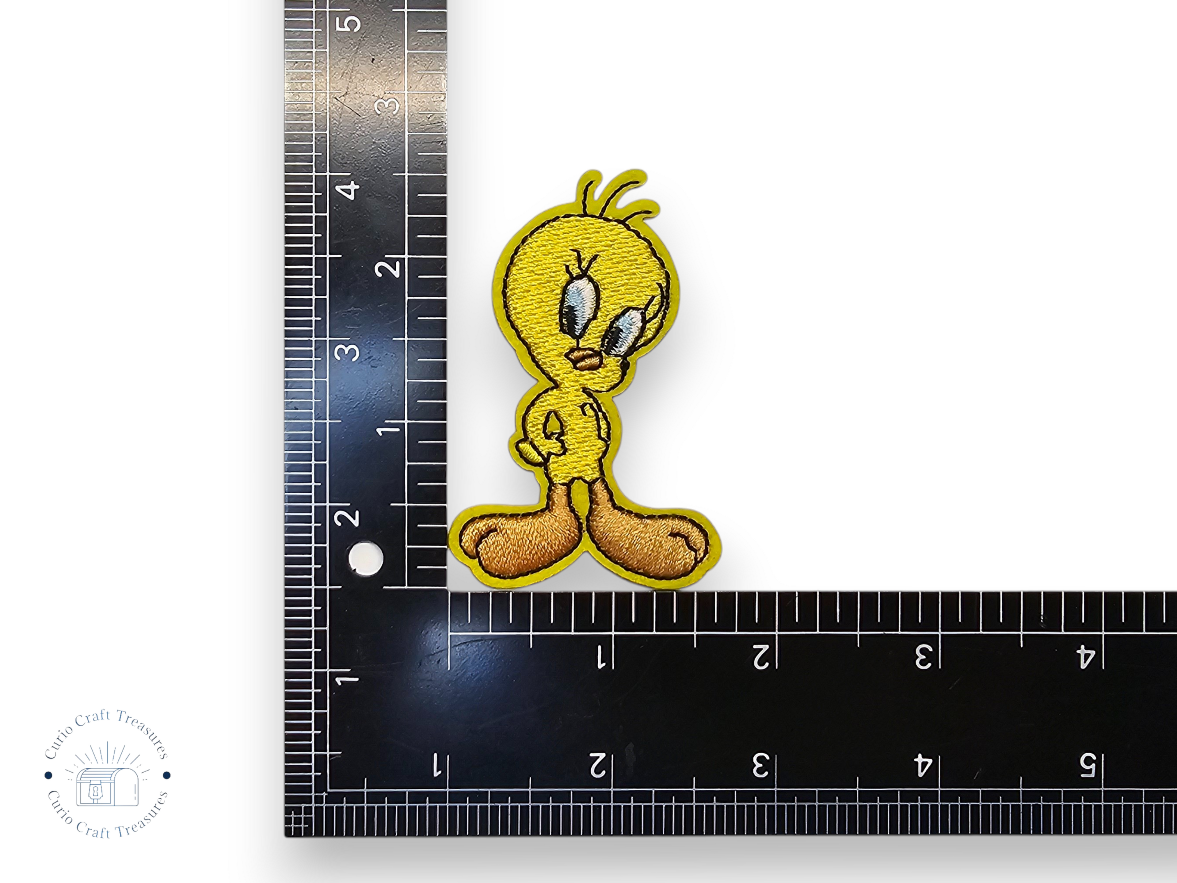 Embroided Patch, Iron on, Glue, Craft supply, Embroidery, Fabric, Cartoon, Tv show, tv serie, funny, children, bird, yellow