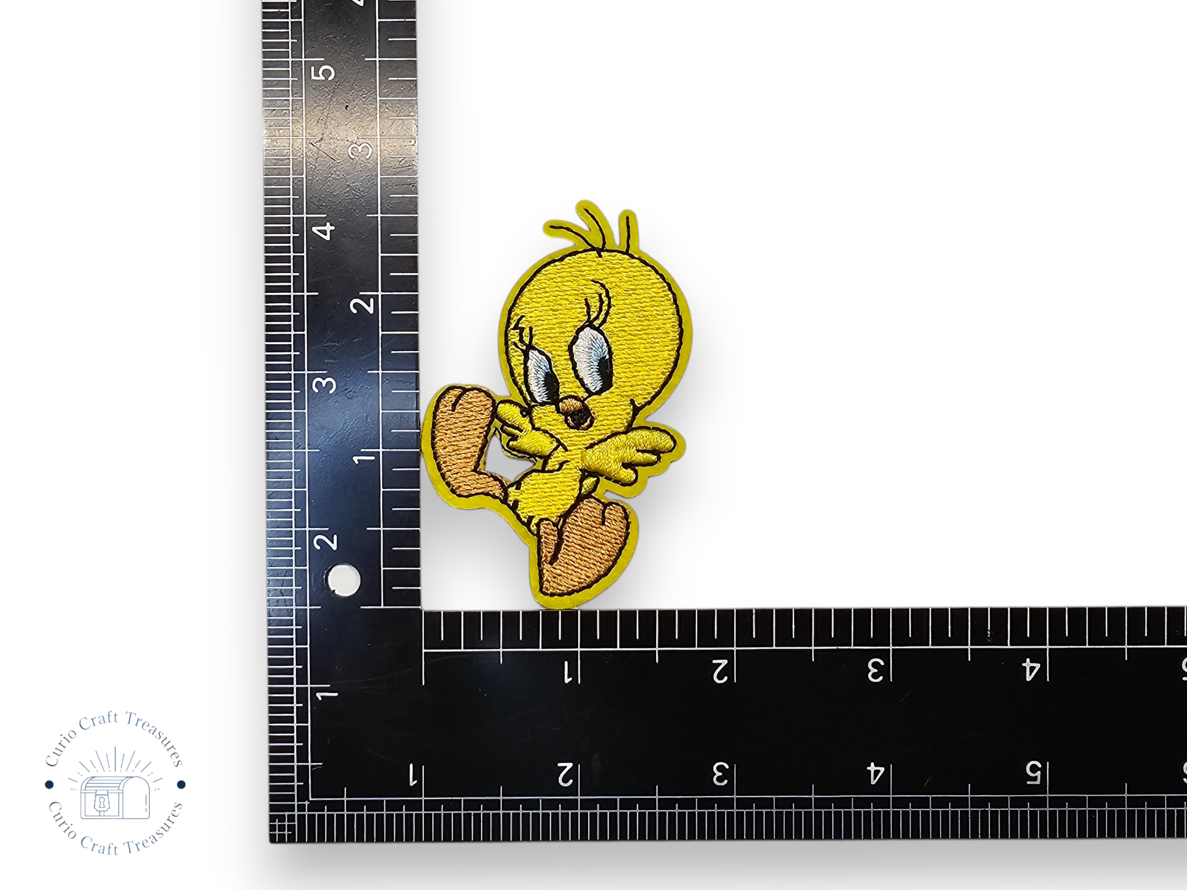 Embroided Patch, Iron on, Glue, Craft supply, Embroidery, Fabric, Cartoon, Tv show, tv serie, funny, children, bird, yellow