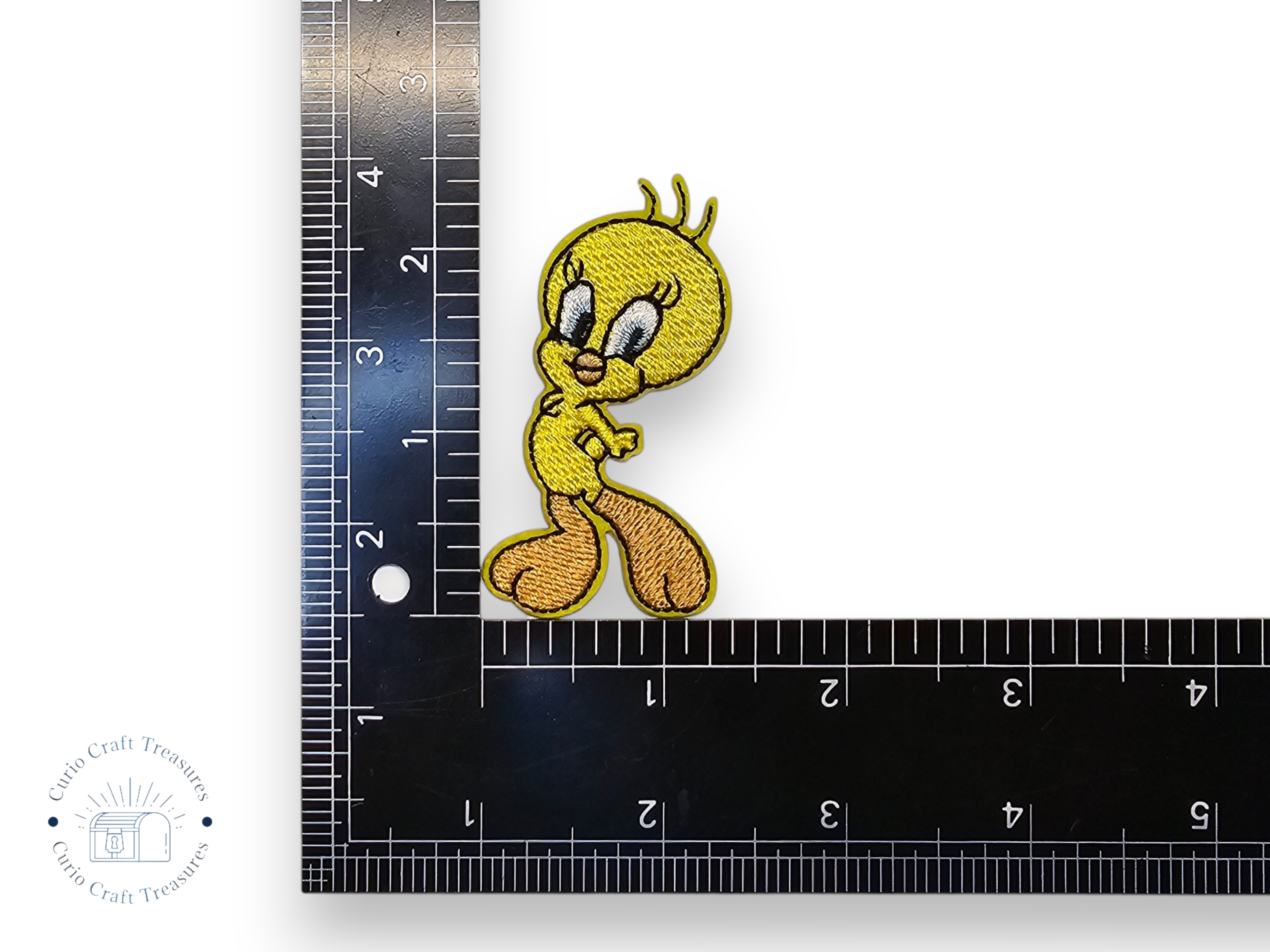 Embroided Patch, Iron on, Glue, Craft supply, Embroidery, Fabric, Cartoon, Tv show, tv serie, funny, children, bird, yellow