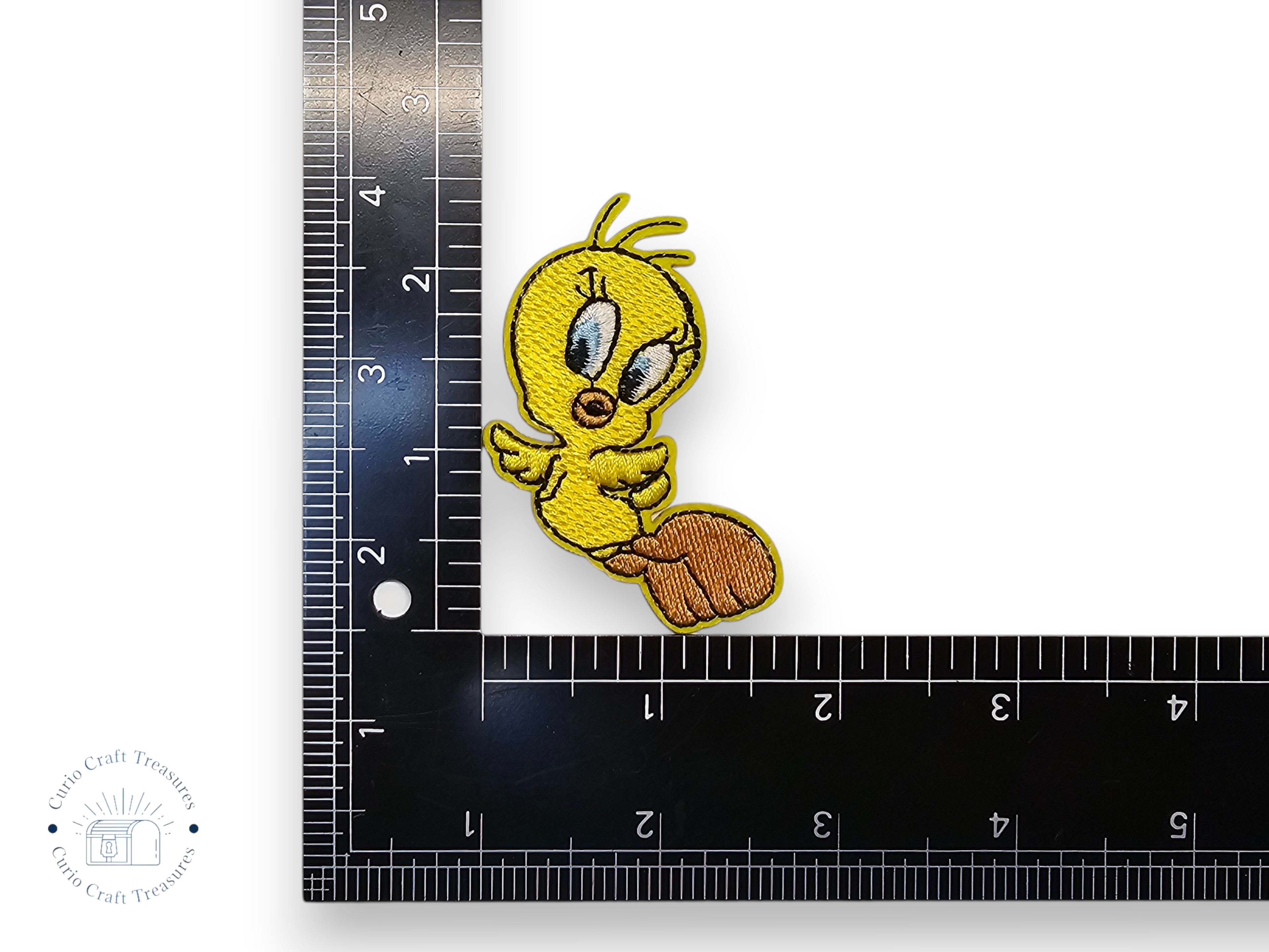 Embroided Patch, Iron on, Glue, Craft supply, Embroidery, Fabric, Cartoon, Tv show, tv serie, funny, children, bird, yellow