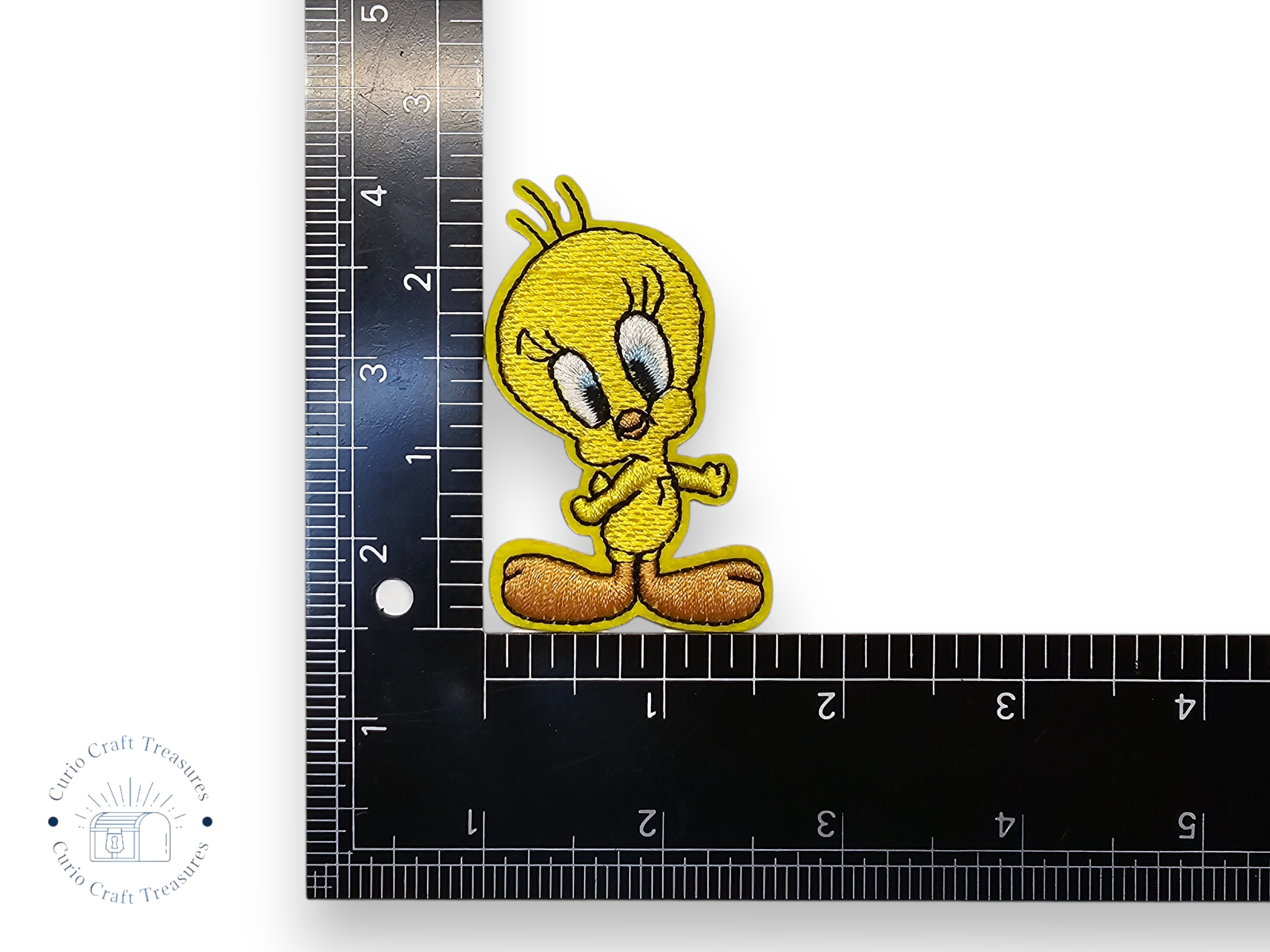 Embroided Patch, Iron on, Glue, Craft supply, Embroidery, Fabric, Cartoon, Tv show, tv serie, funny, children, bird, yellow