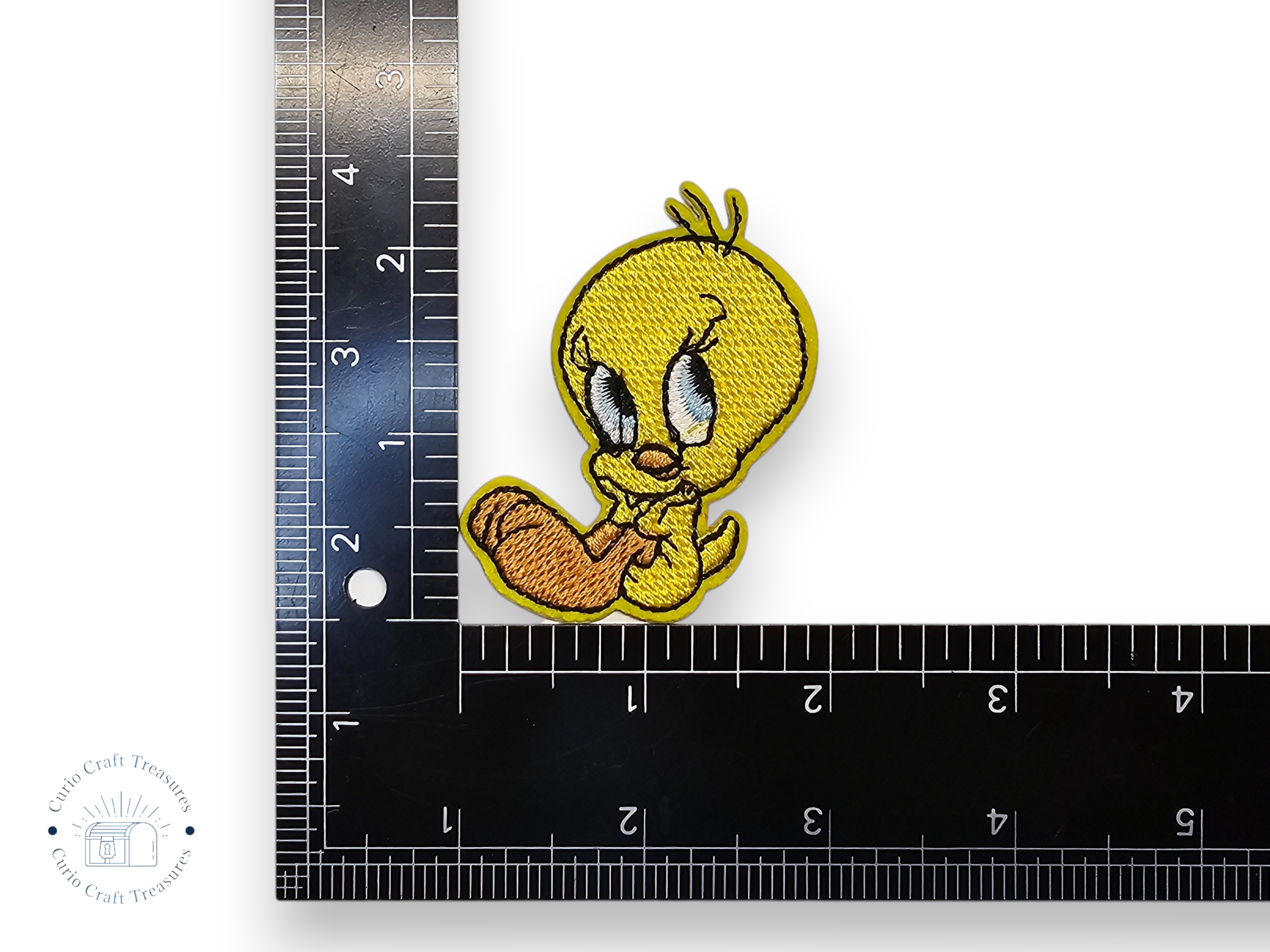 Embroided Patch, Iron on, Glue, Craft supply, Embroidery, Fabric, Cartoon, Tv show, tv serie, funny, children, bird, yellow