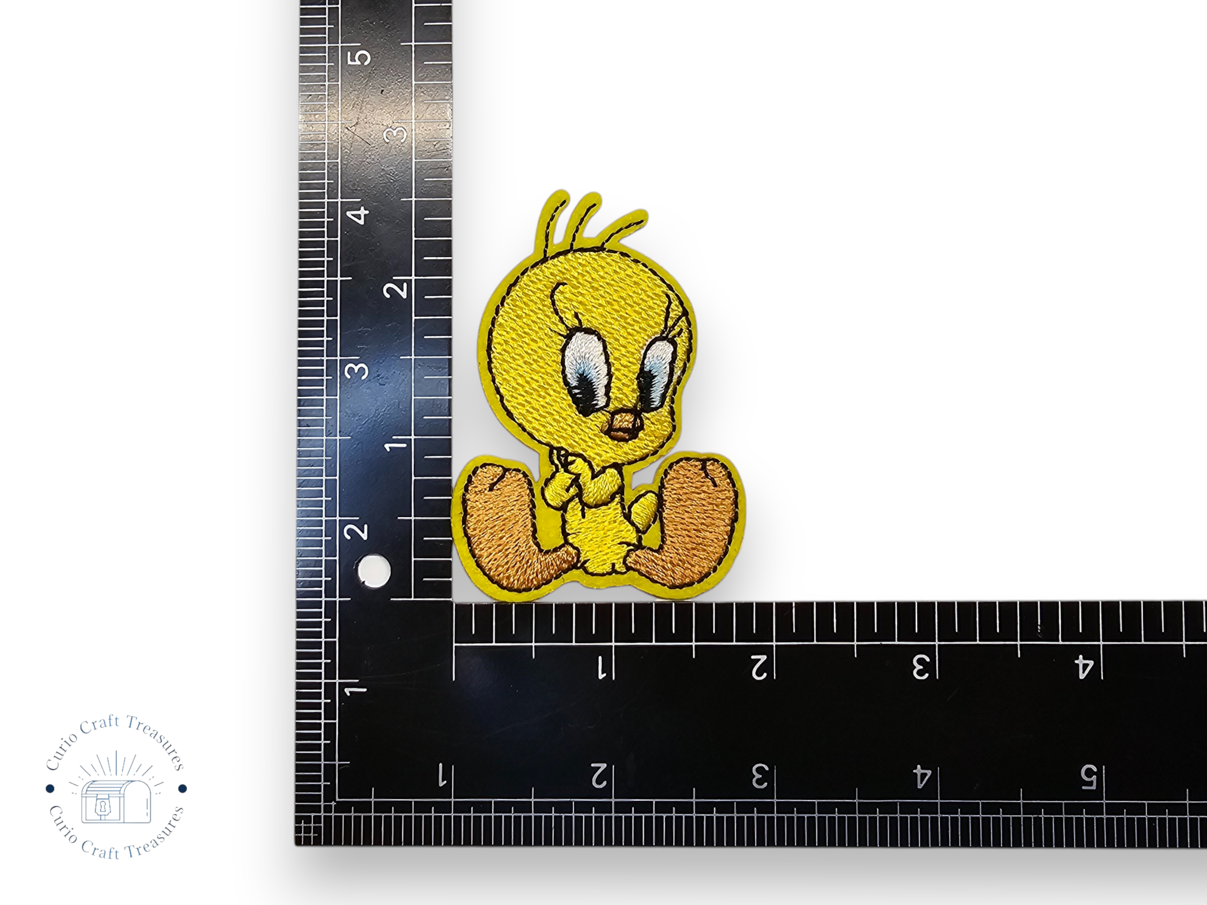 Embroided Patch, Iron on, Glue, Craft supply, Embroidery, Fabric, Cartoon, Tv show, tv serie, funny, children, bird, yellow