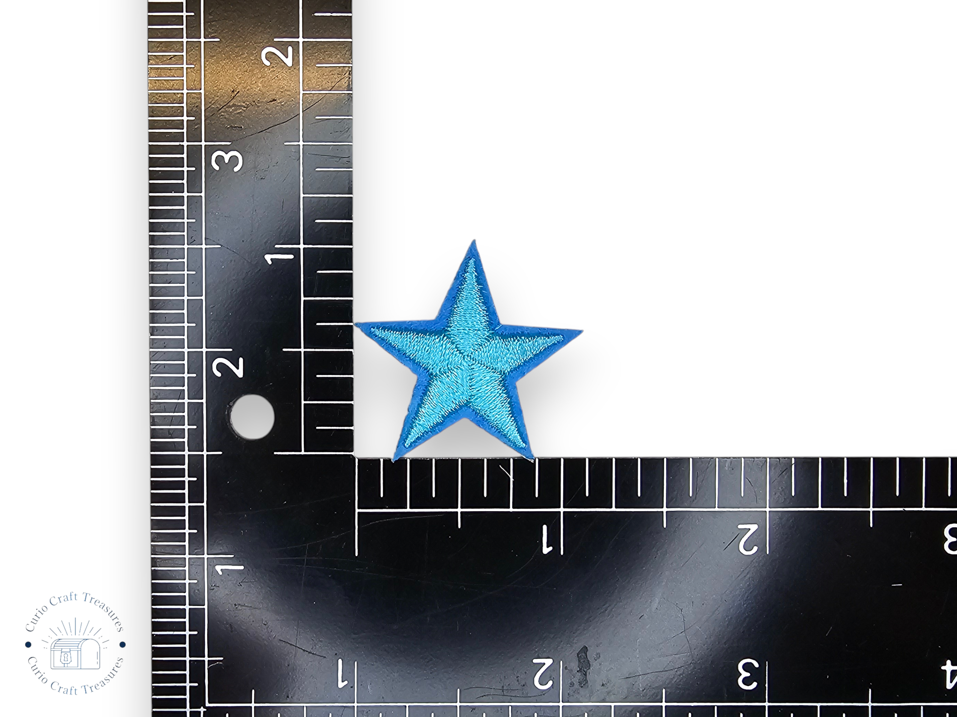 Embroided Patch, Iron on, Glue, Craft supply, Embroidery, Fabric, Star, 5 points, little star, colorful