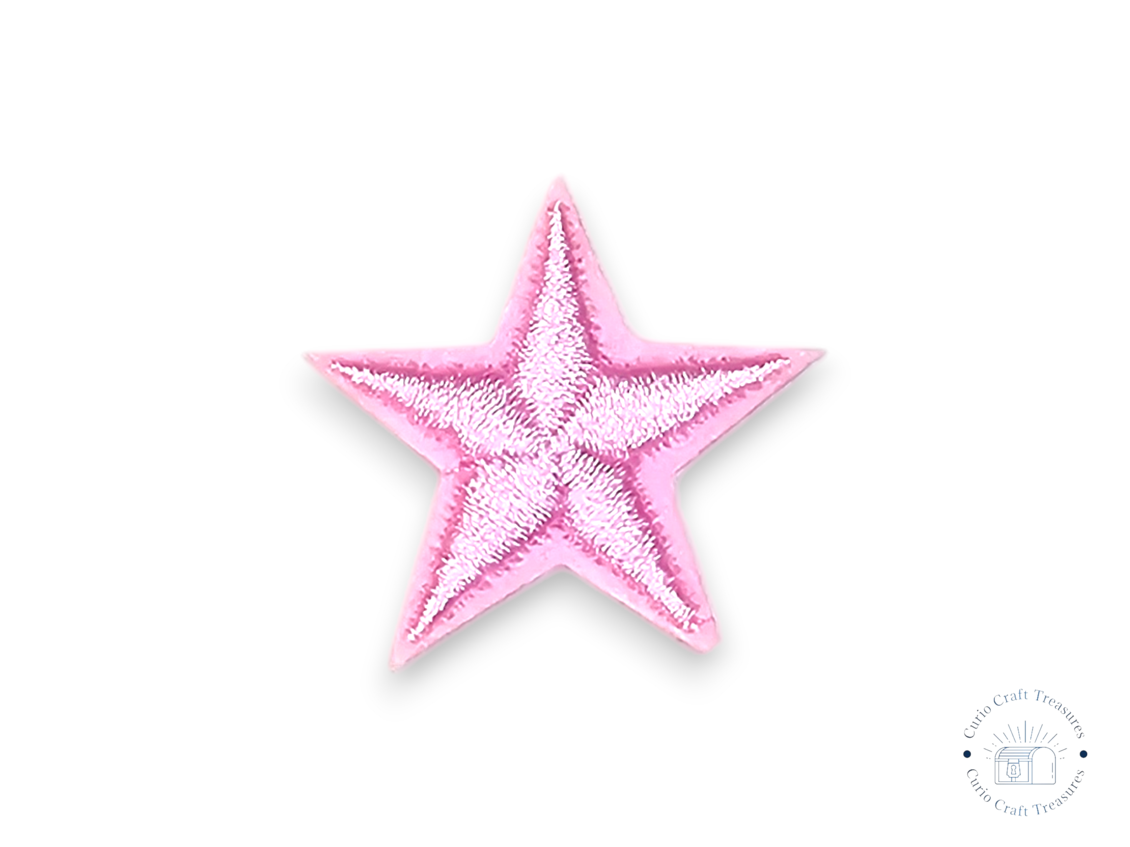 Embroided Patch, Iron on, Glue, Craft supply, Embroidery, Fabric, Star, 5 points, little star, colorful