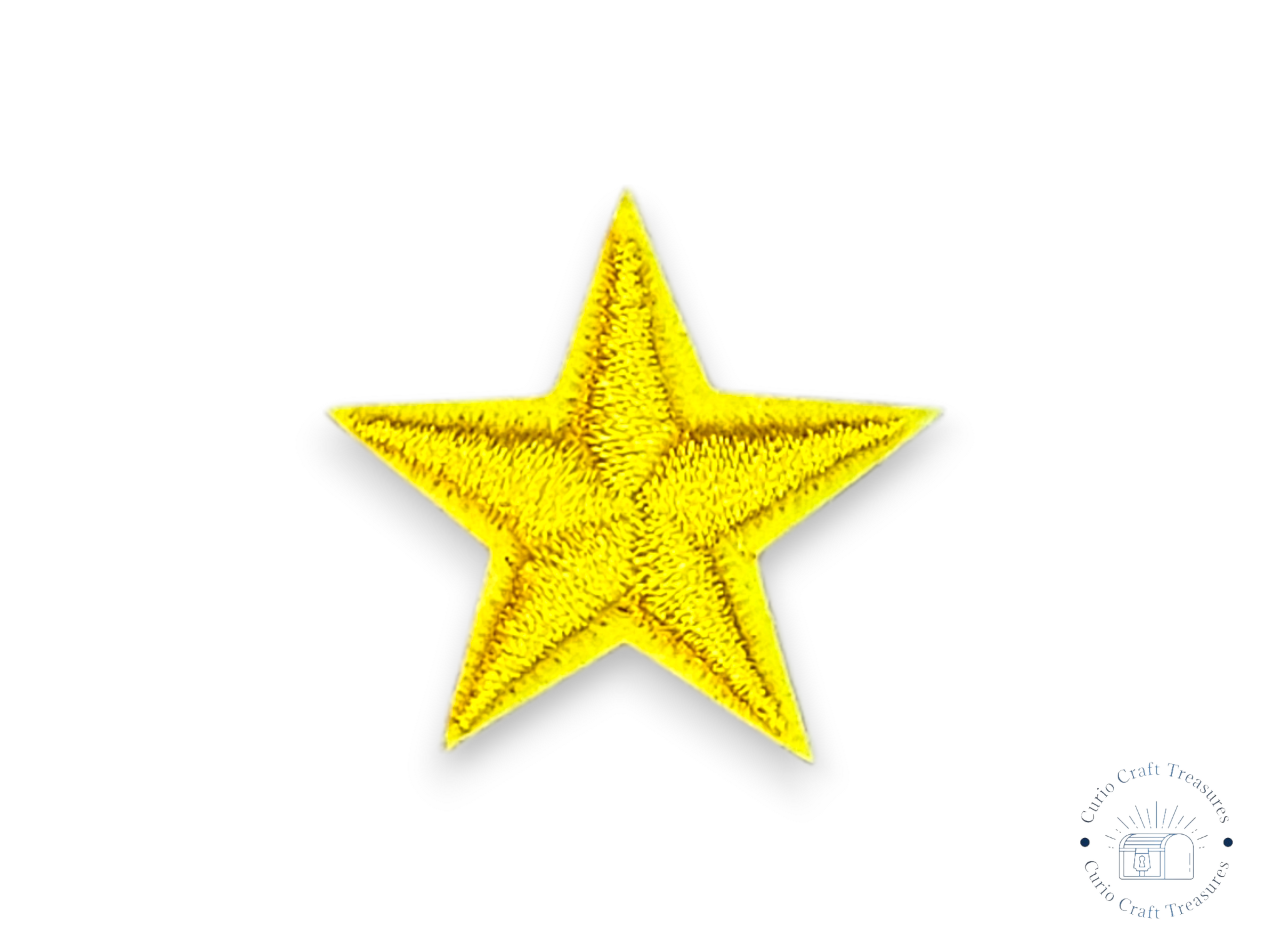 Embroided Patch, Iron on, Glue, Craft supply, Embroidery, Fabric, Star, 5 points, little star, colorful