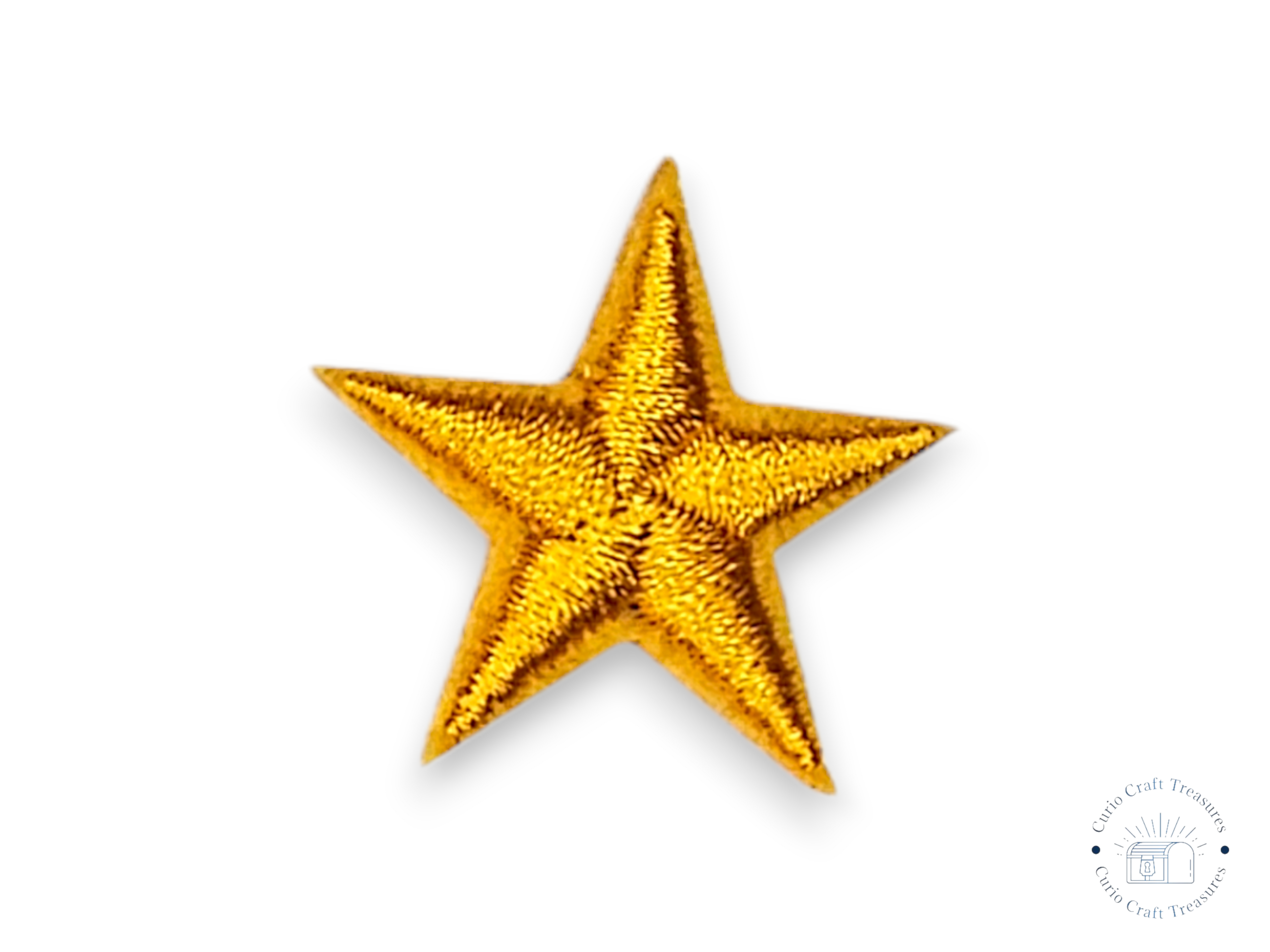 Embroided Patch, Iron on, Glue, Craft supply, Embroidery, Fabric, Star, 5 points, little star, colorful