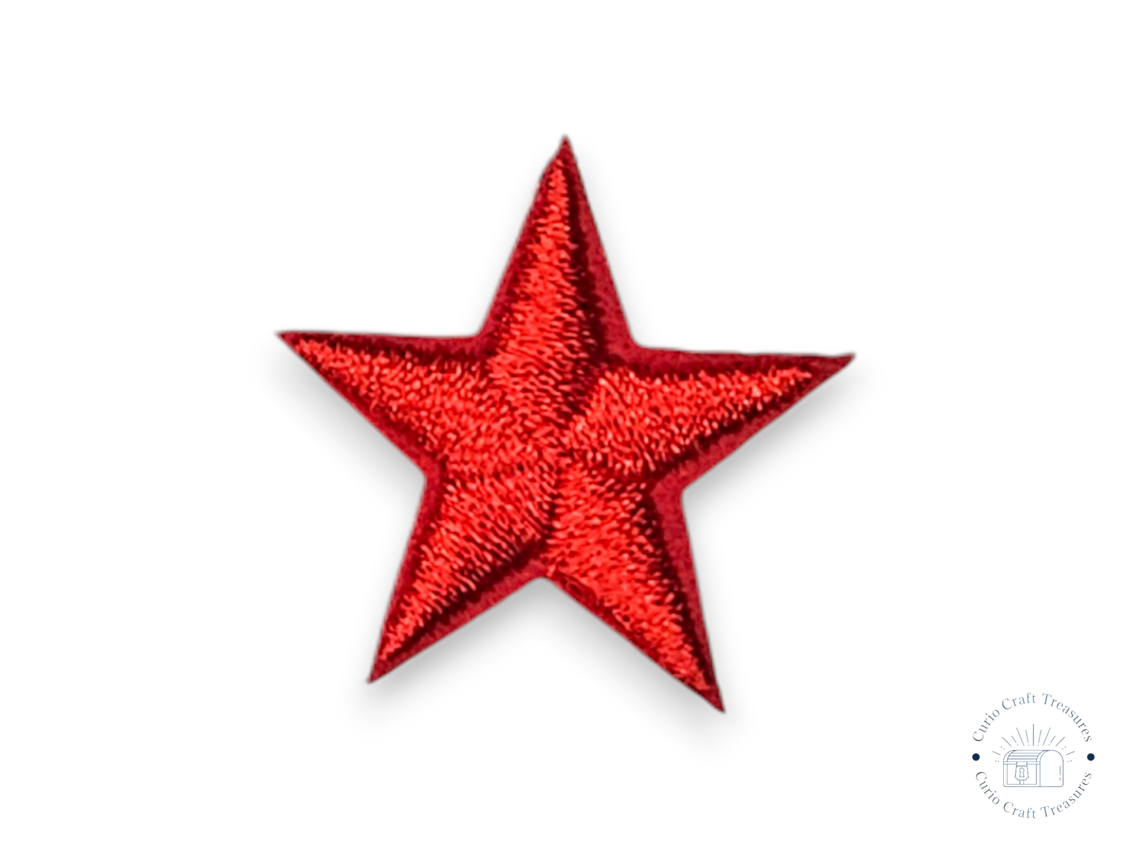 Embroided Patch, Iron on, Glue, Craft supply, Embroidery, Fabric, Star, 5 points, little star, colorful