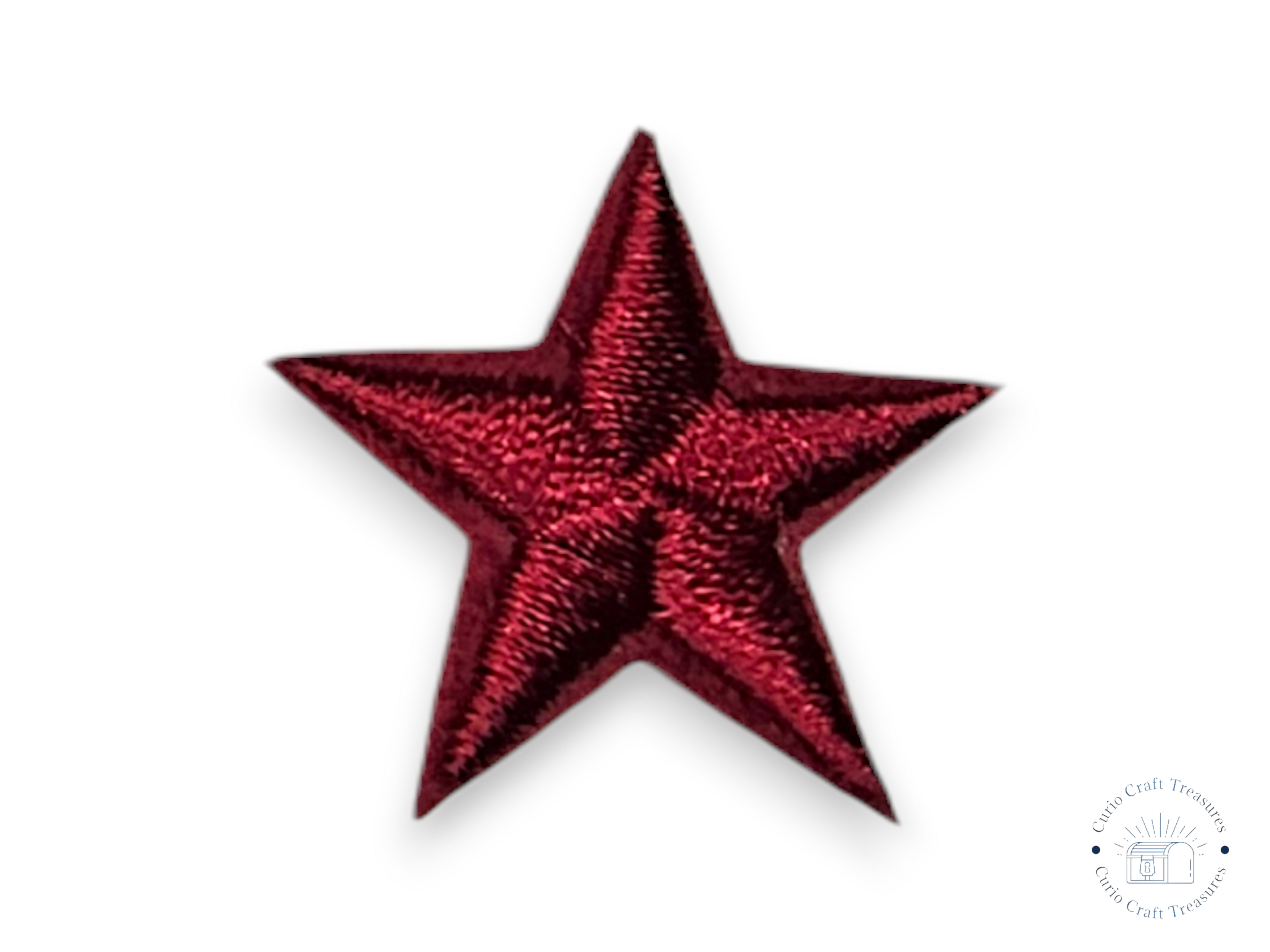 Embroided Patch, Iron on, Glue, Craft supply, Embroidery, Fabric, Star, 5 points, little star, colorful