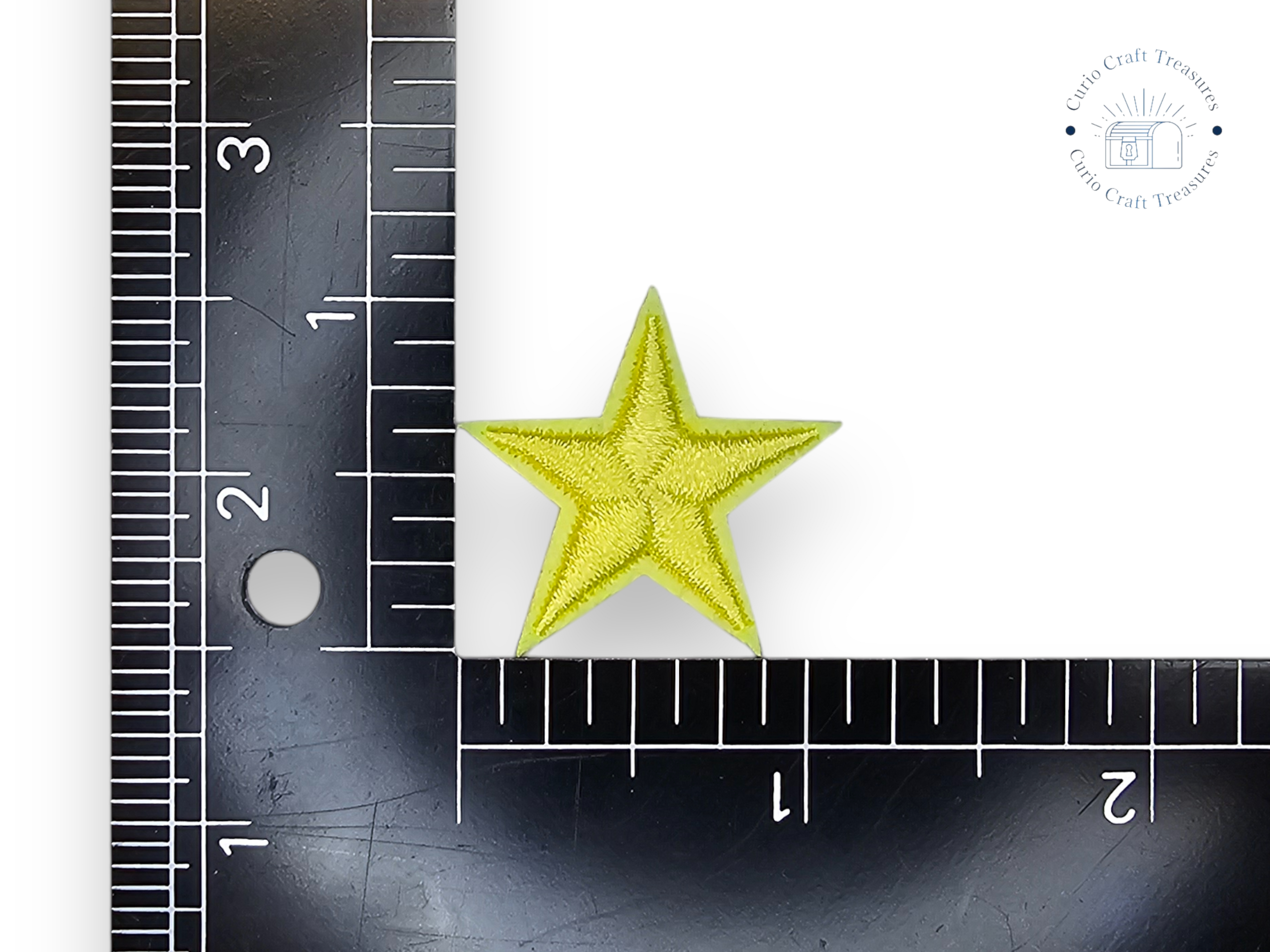 Embroided Patch, Iron on, Glue, Craft supply, Embroidery, Fabric, Star, 5 points, little star, colorful