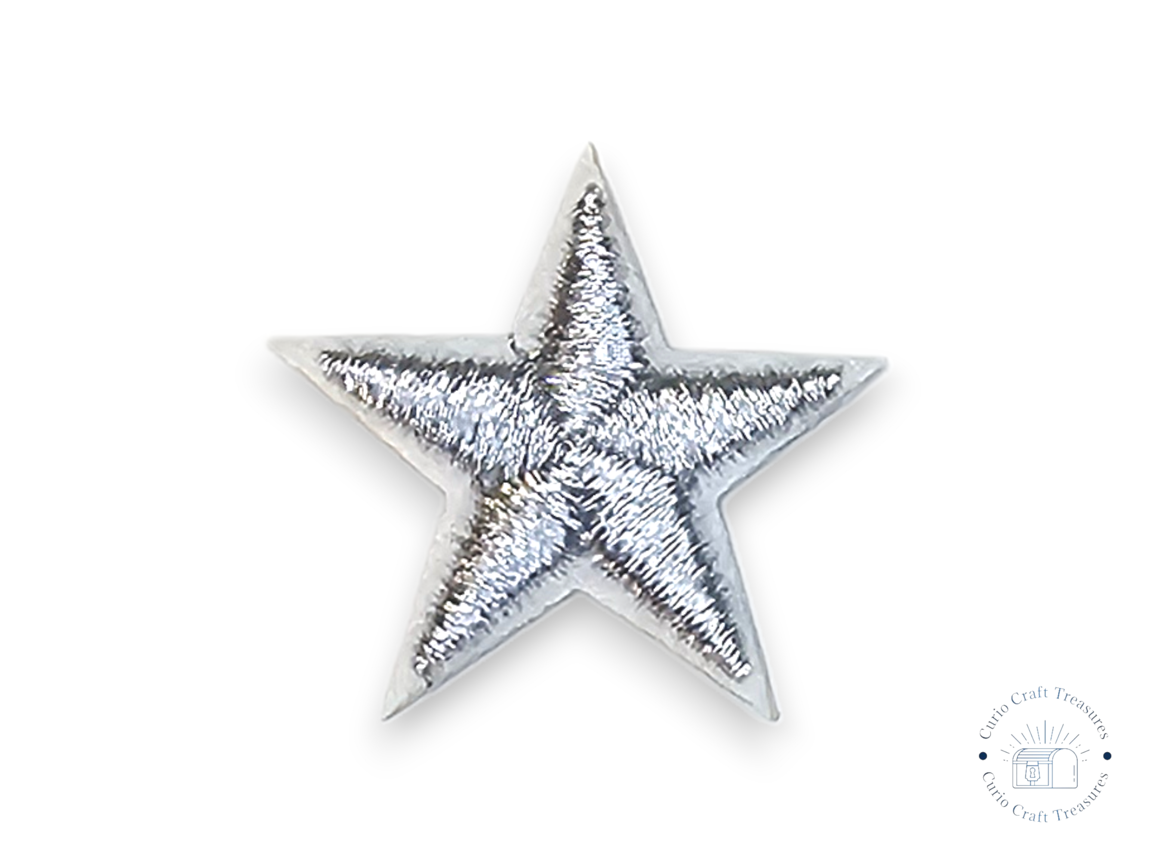 Embroided Patch, Iron on, Glue, Craft supply, Embroidery, Fabric, Star, 5 points, little star, colorful