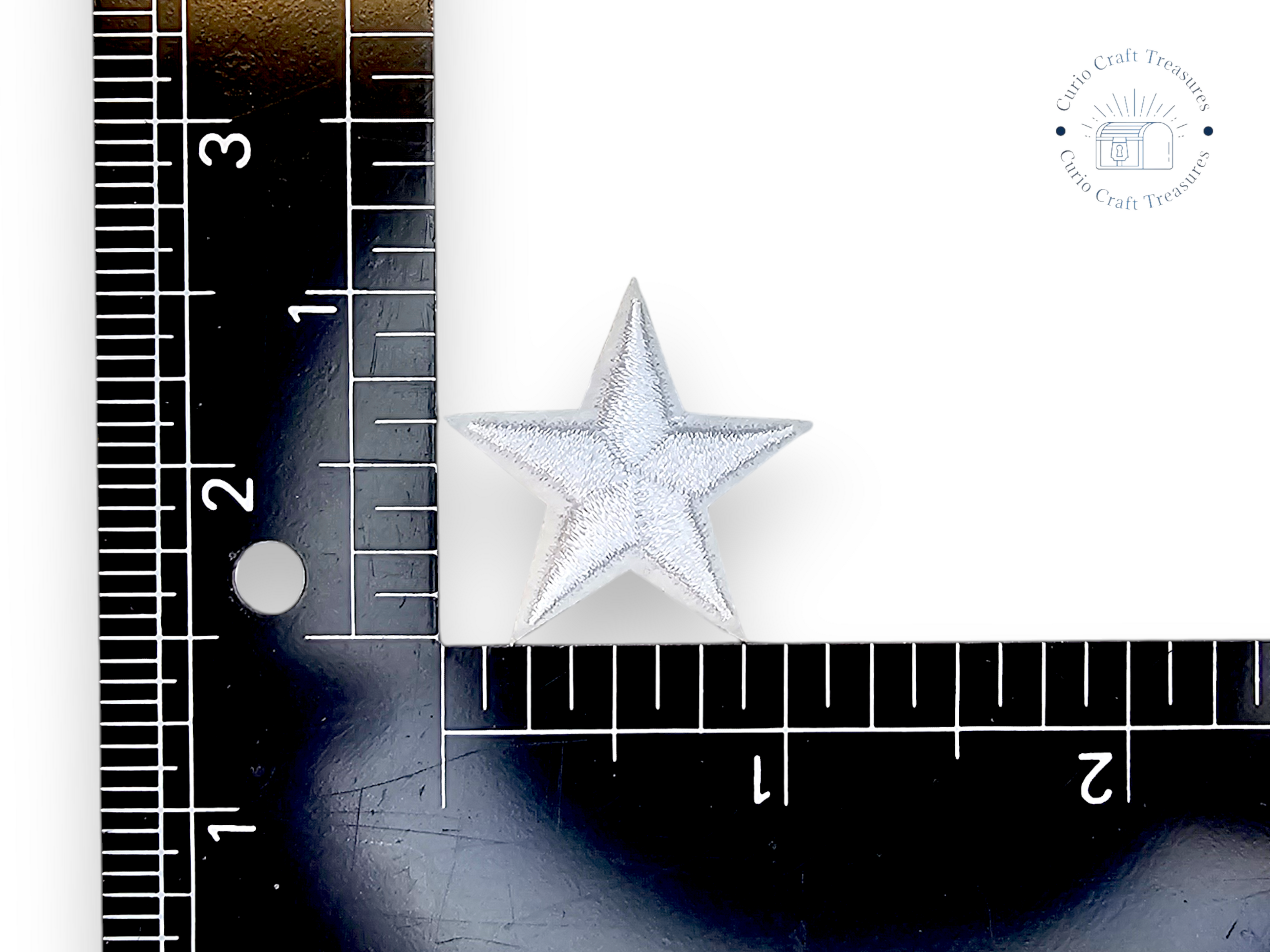 Embroided Patch, Iron on, Glue, Craft supply, Embroidery, Fabric, Star, 5 points, little star, colorful