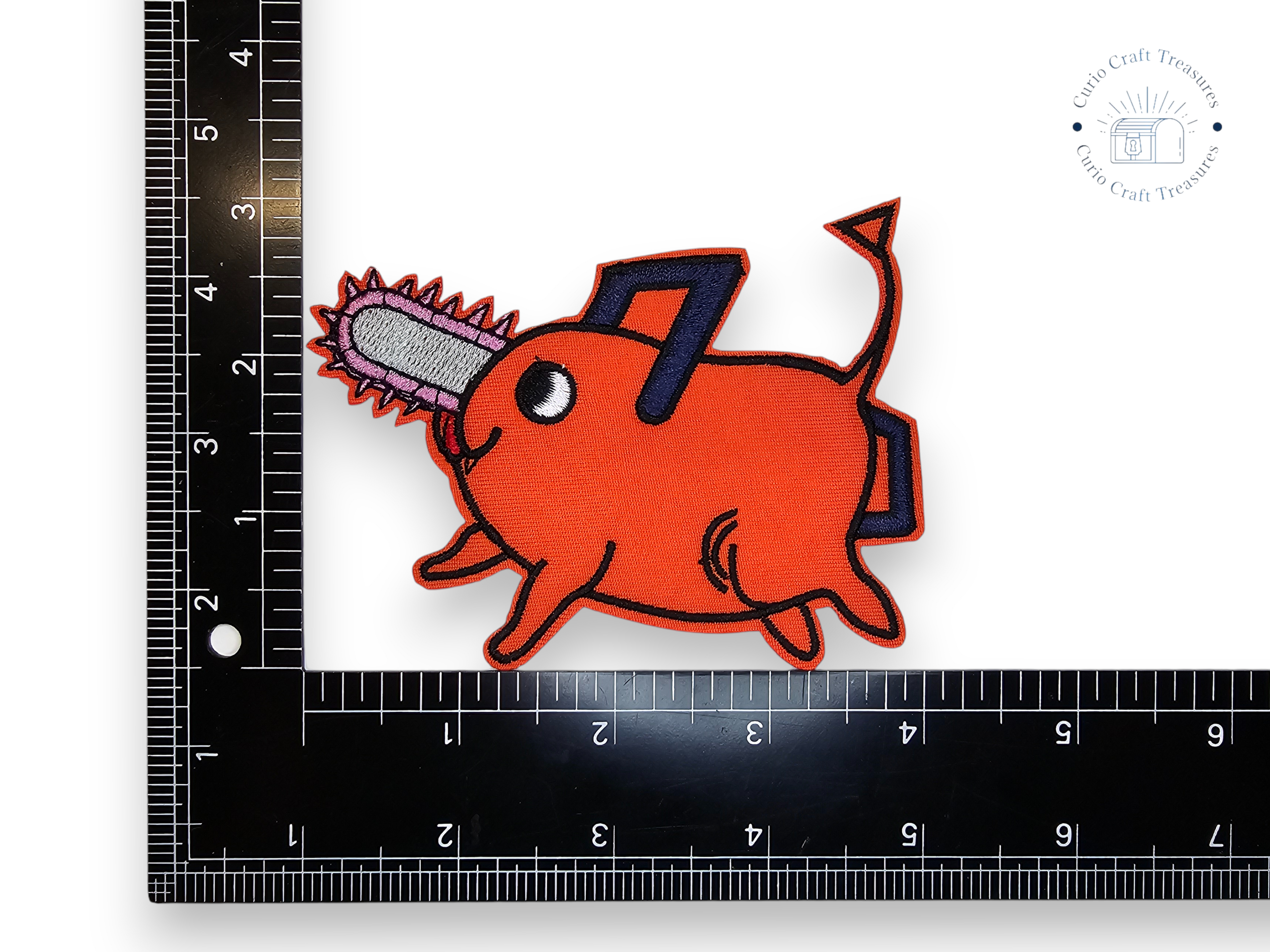 Embroided Patch, Iron on, Glue, Craft supply, Embroidery, Fabric, movie, tv show, anime, red cloud, fox, ninja