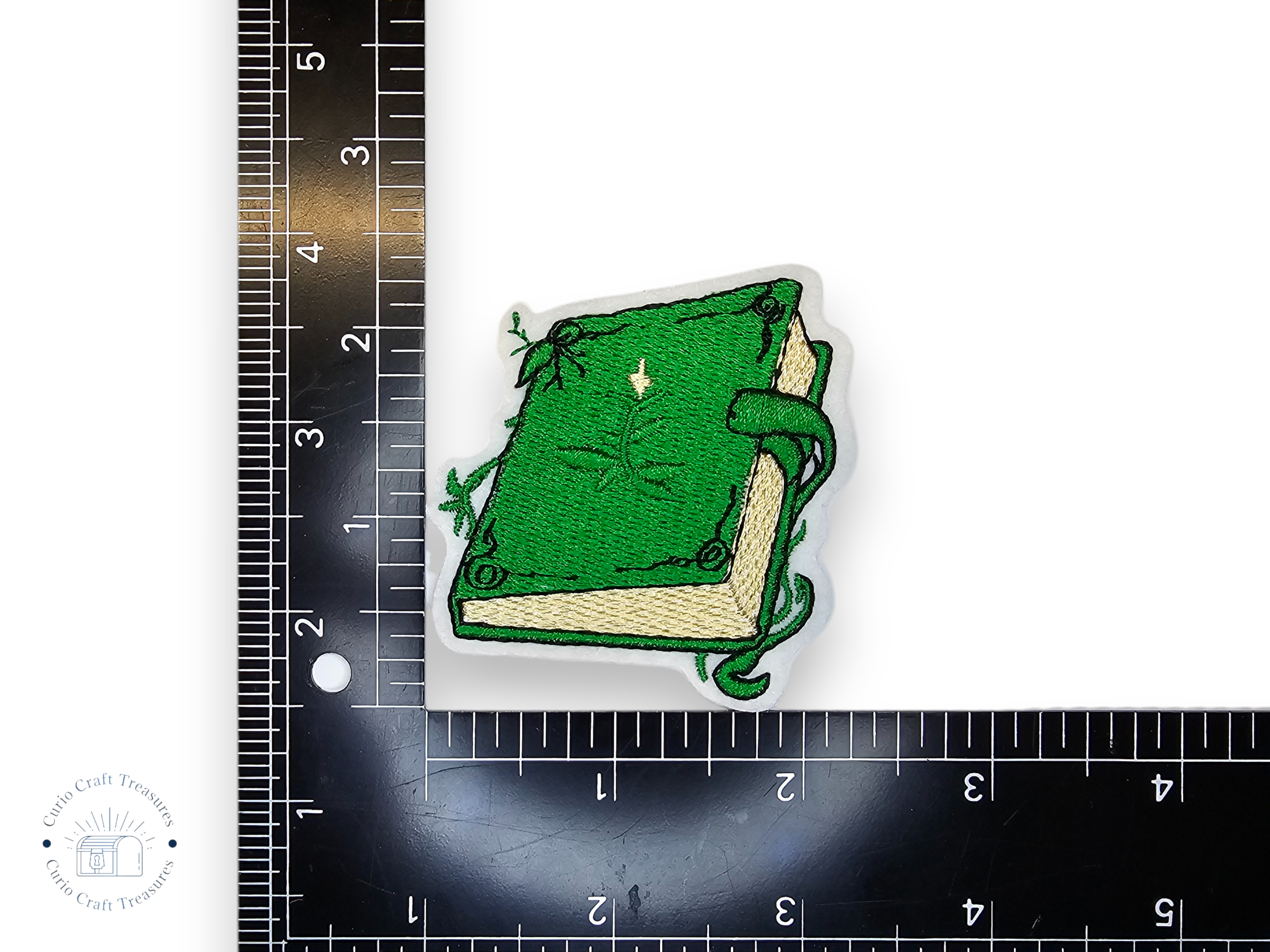 Embroided Patch, Iron on, Glue, Craft supply, Embroidery, Fabric, Book, Reading, One more chapter, Coffee, Spellbook, society, born to read