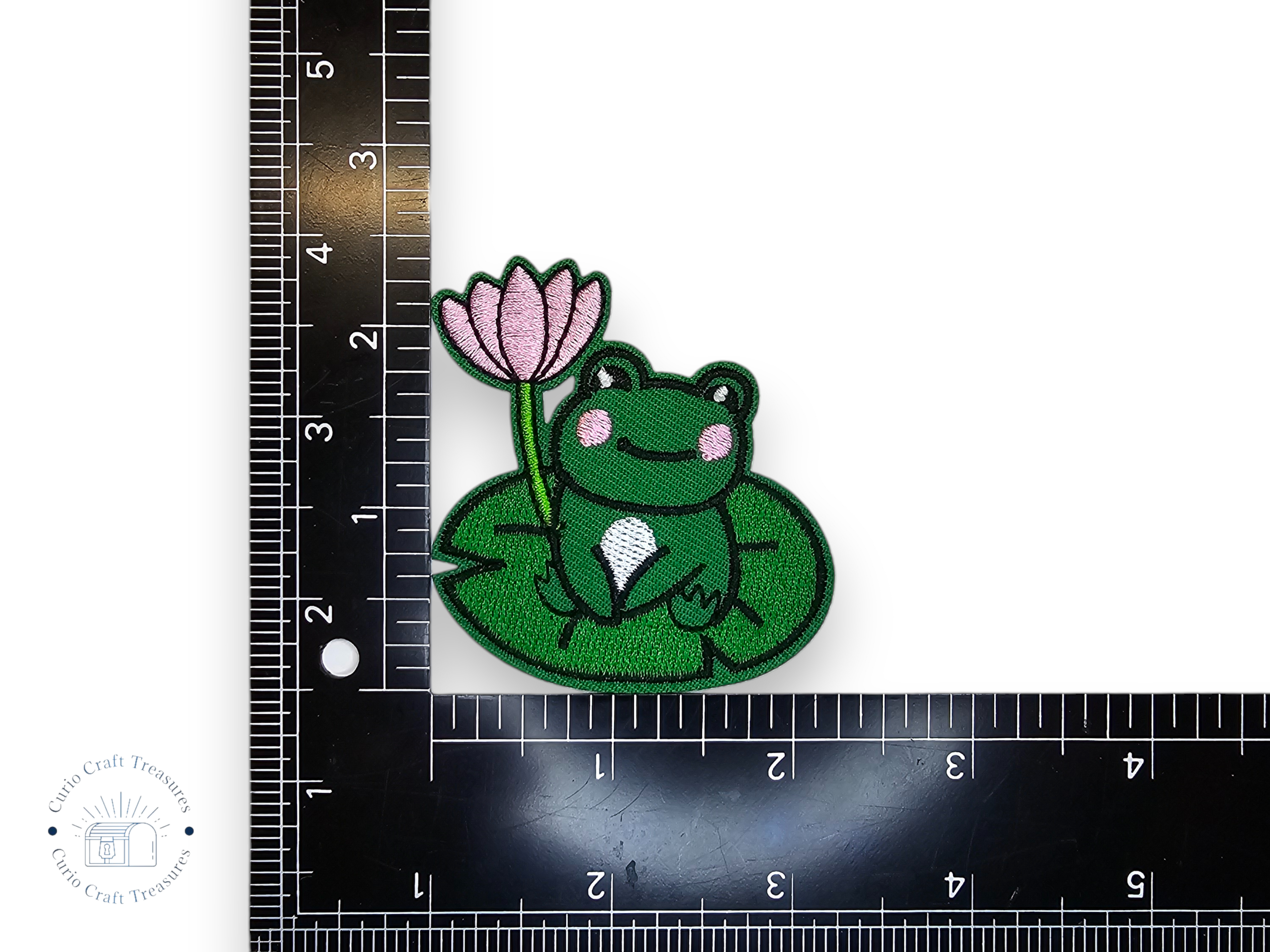 Embroided Patch, Iron on, Glue, Craft supply, Embroidery, Fabric, Frog, lilypad, mushroom, leaf, wizard, knife, snail, chameleon, otter, shark, space