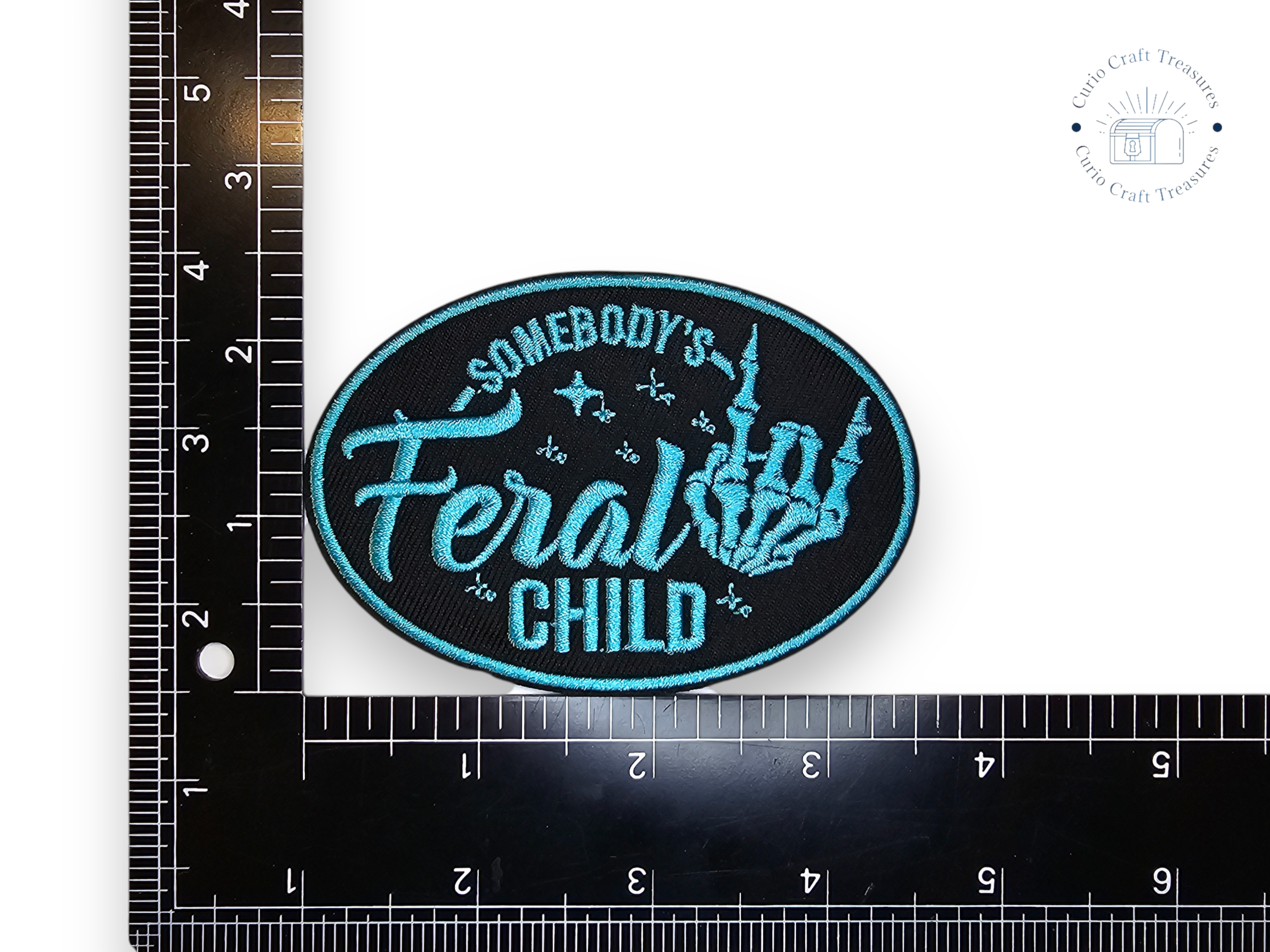 Embroided Patch, Iron on, Glue, Craft supply, Embroidery, Fabric, Meme, funny, Quote, Feral child, Sarcasm, flying monkey, patriarchy, women, hobbies, weird, fragile, feminism