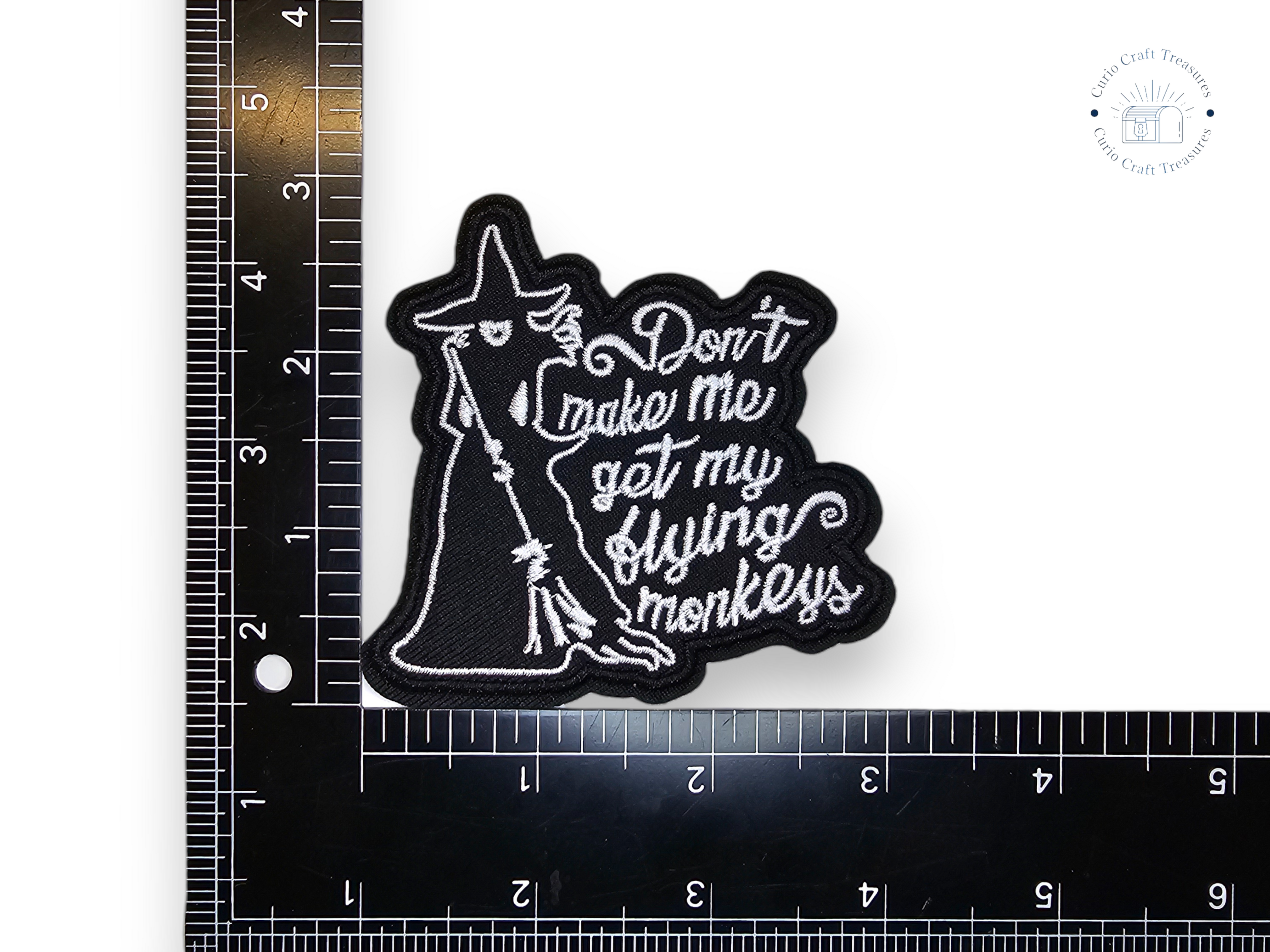 Embroided Patch, Iron on, Glue, Craft supply, Embroidery, Fabric, Meme, funny, Quote, Feral child, Sarcasm, flying monkey, patriarchy, women, hobbies, weird, fragile, feminism