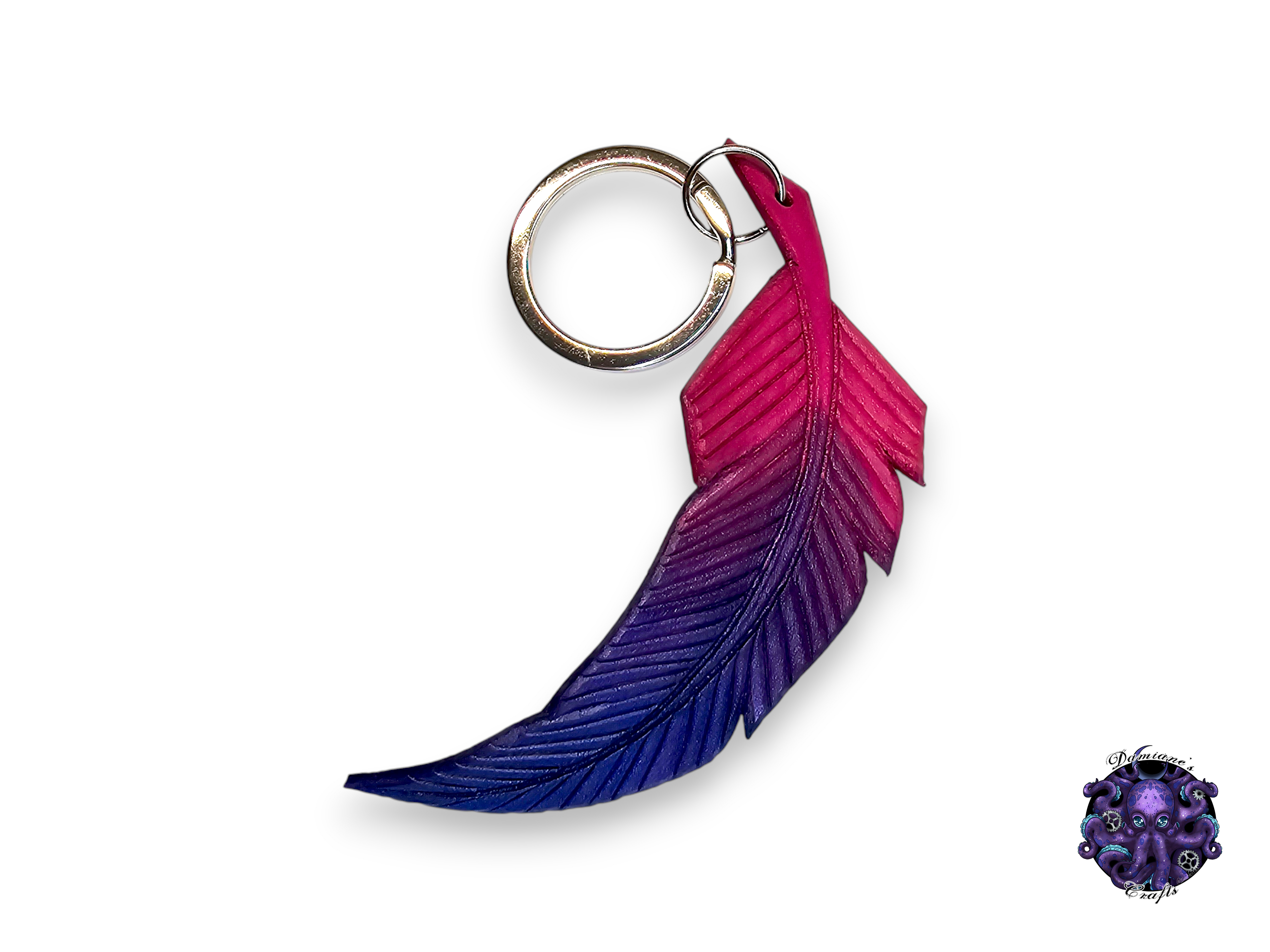 Real leather, Keychain, Rakan, Xayah, Video game, Feather, Peacock, Raven, Crow, Gamer, Witchy, Magic, Gothic, witch, halloween