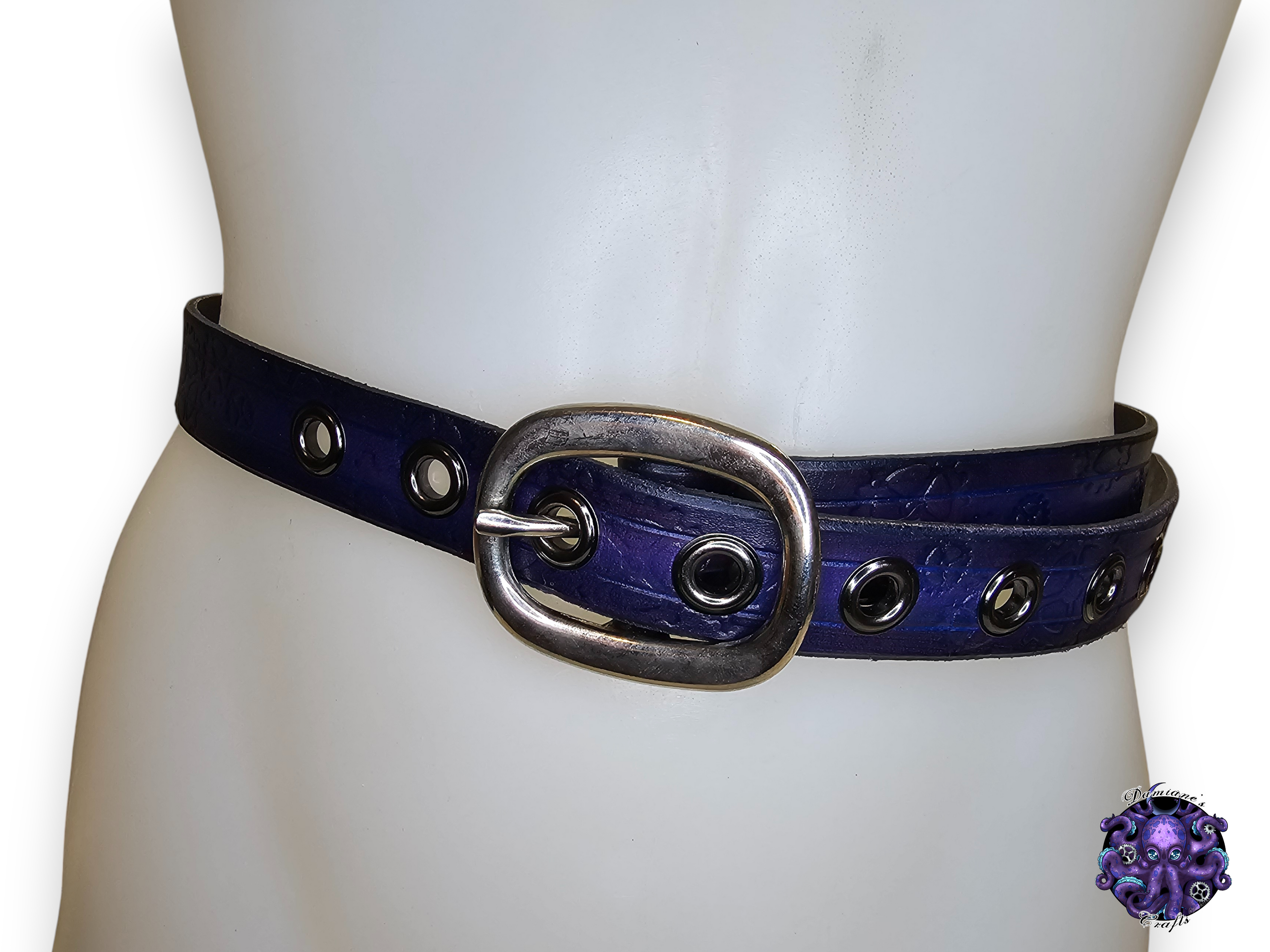Real leather, Belt, gears, steampunk, pirate, costume, cosplay, LARP, halloween, purple